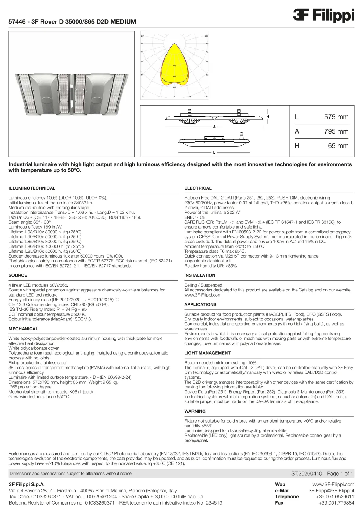 57446 - 3F Rover D 35000-865 D2D MEDIUM - Datasheet - en