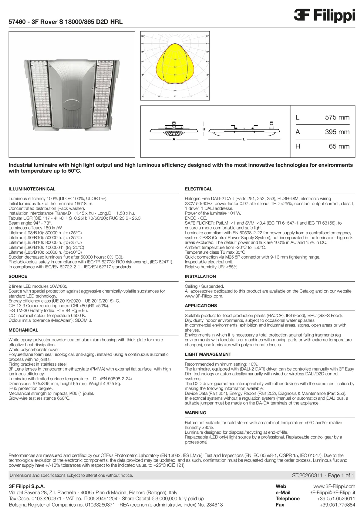 57460 - 3F Rover S 18000-865 D2D HRL - Datasheet - en