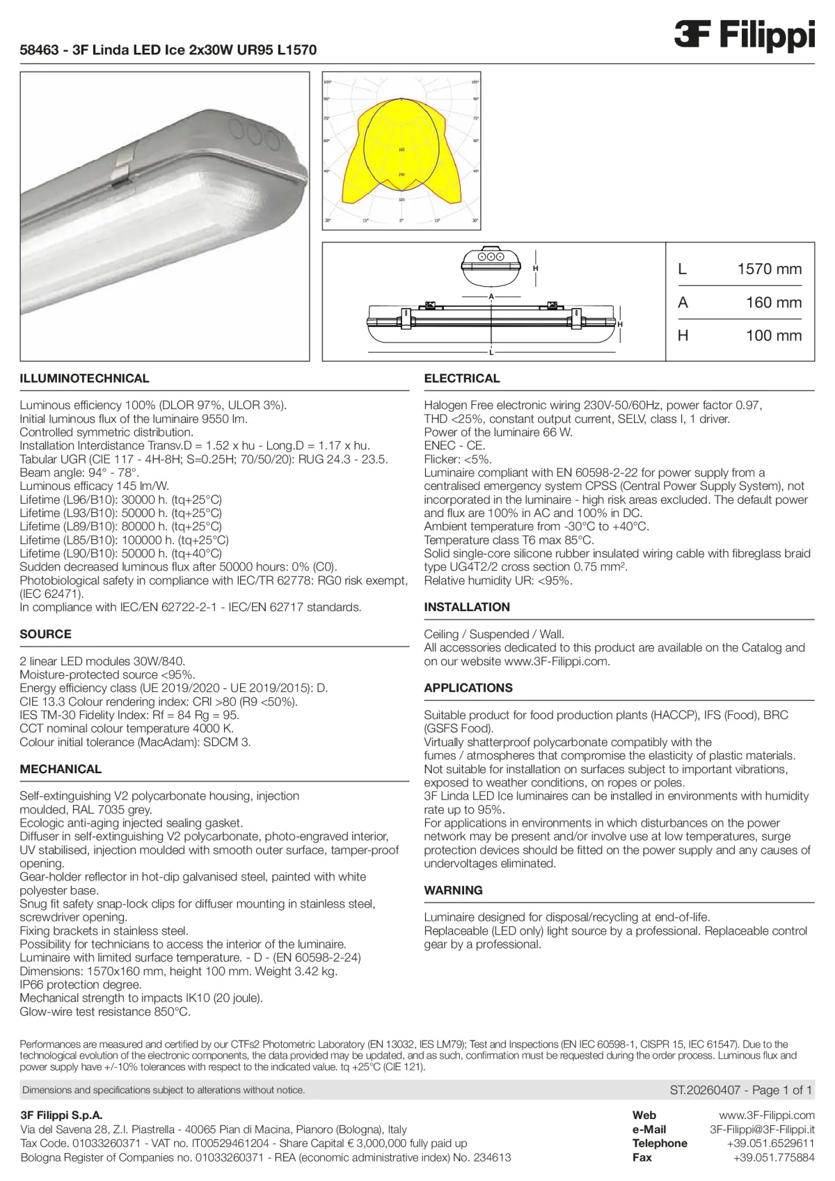 58463 - 3F Linda LED Ice 2x30W UR95 L1570 - Datasheet - en