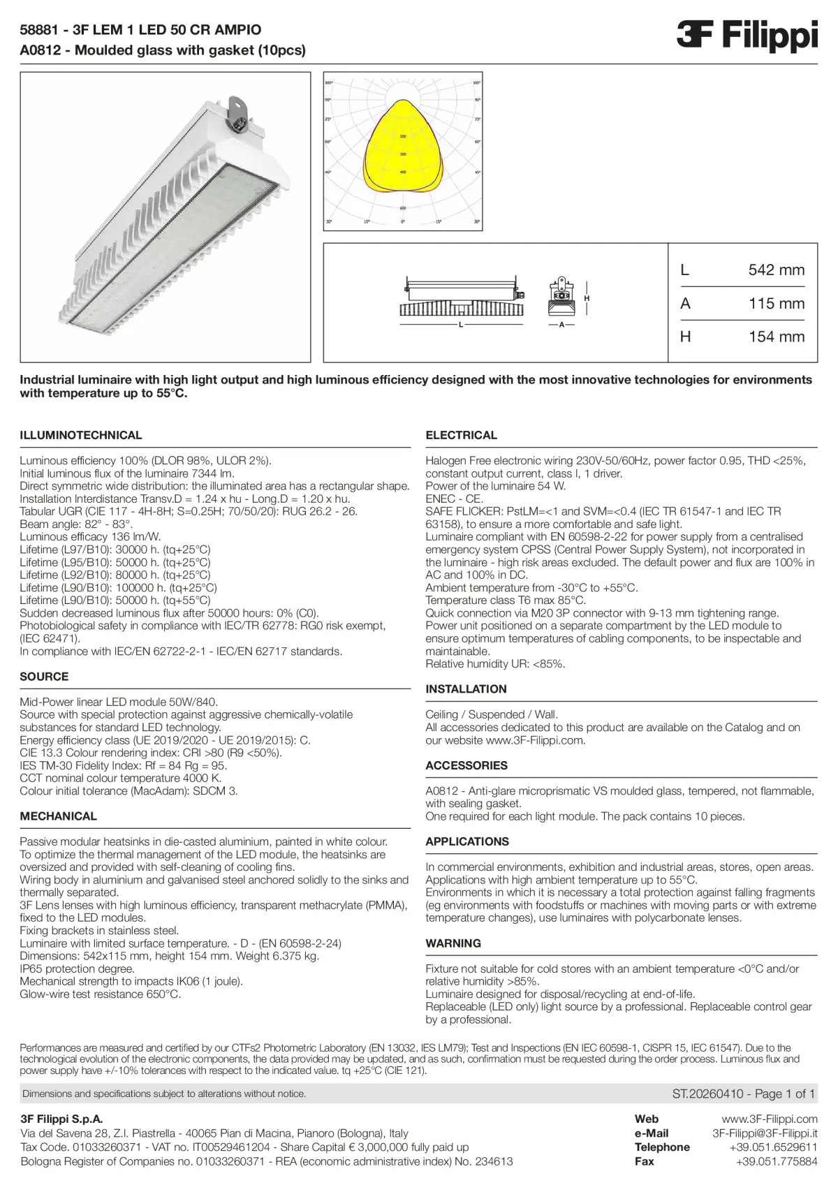 58881+A0812 - 3F LEM 1 LED 50 CR AMPIO + VS - Datasheet - en
