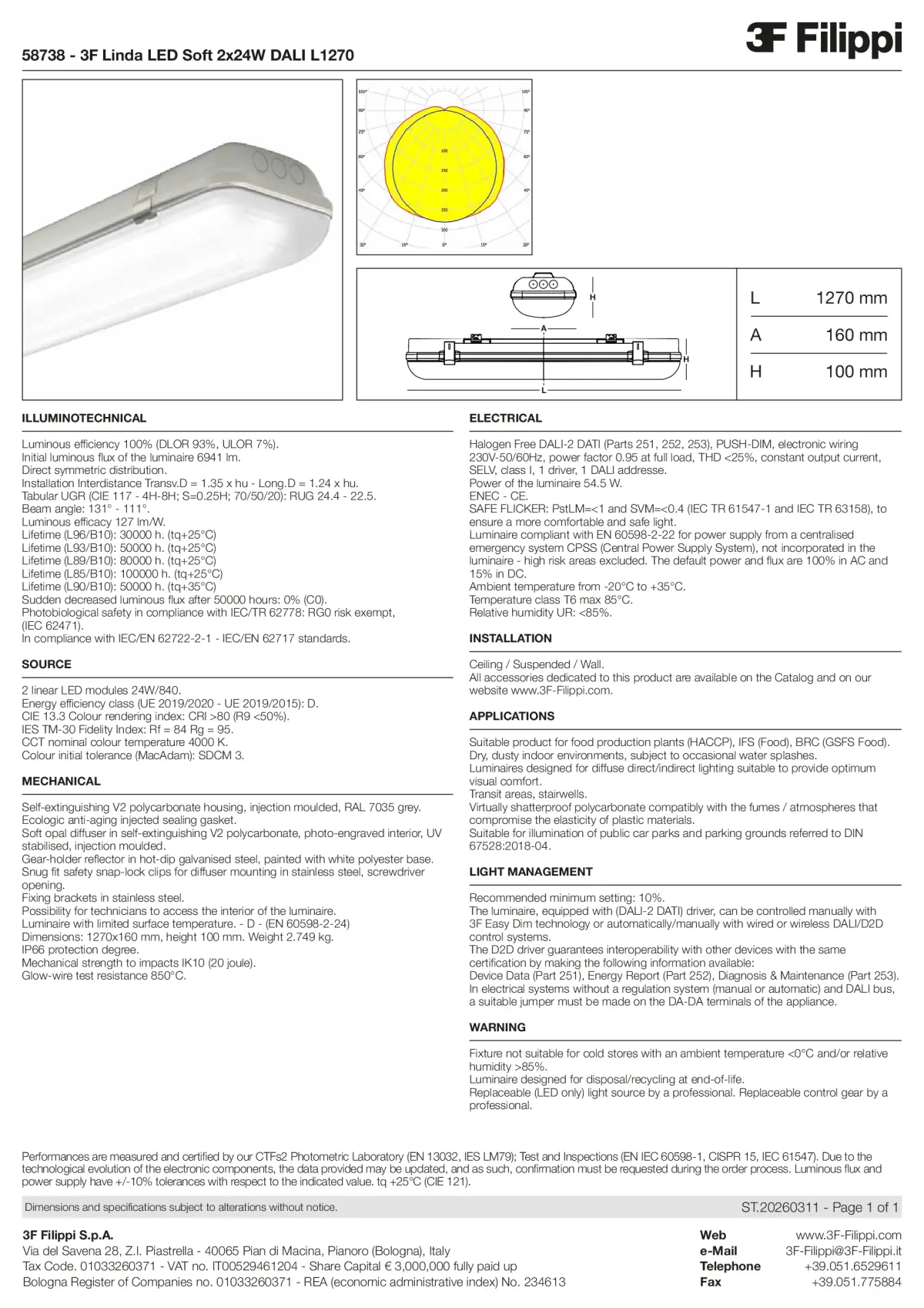 58738 - 3F Linda LED Soft 2x24W DALI L1270 - Datasheet - en
