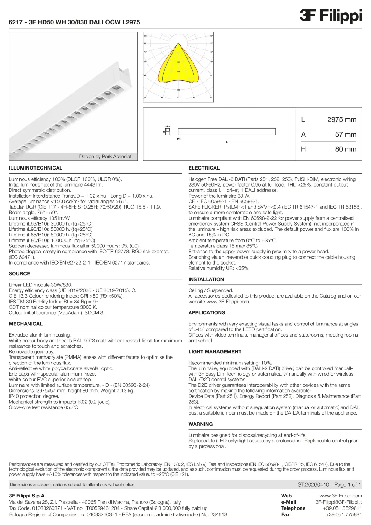 6217 - 3F HD50 WH 30-830 DALI OCW L2975 - Datasheet - en