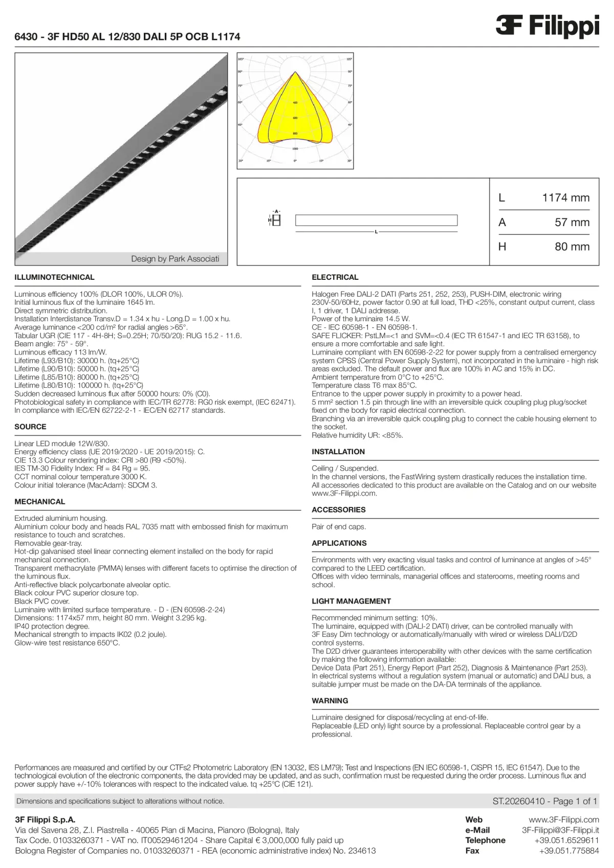 6430 - 3F HD50 AL 12-830 DALI 5P OCB L1174 - Datasheet - en