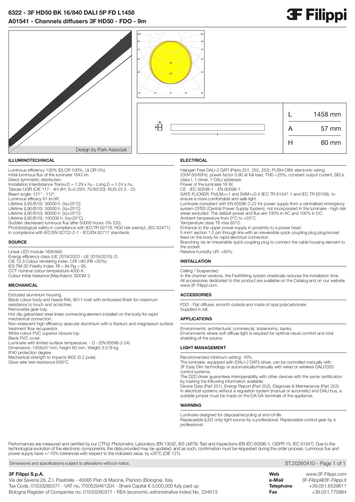 6322+A01541 - 3F HD50 BK 16-840 DALI 5P FD L1458 + FDO - Datasheet - en