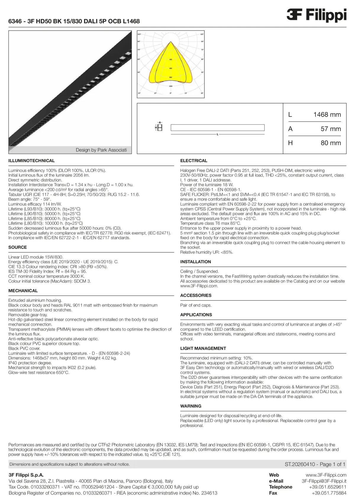 6346 - 3F HD50 BK 15-830 DALI 5P OCB L1468 - Datasheet - en