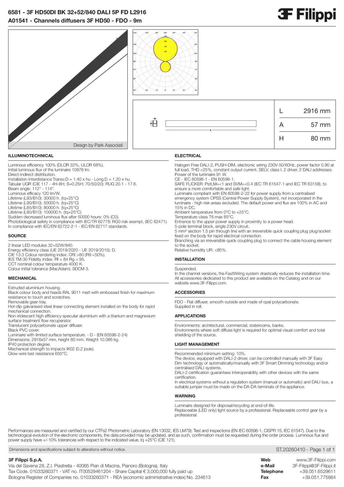 6581+A01541 - 3F HD50DI BK 32+52-840 DALI 5P FD L2916 + FDO - Datasheet - en