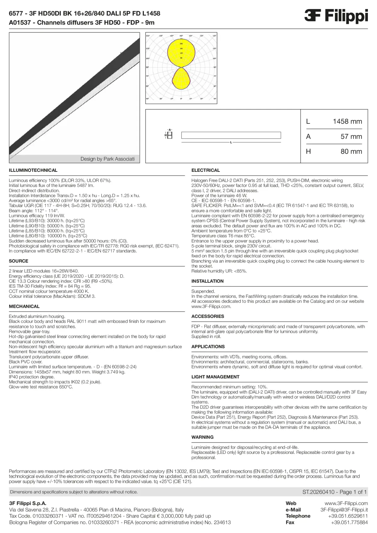 6577+A01537 - 3F HD50DI BK 16+26-840 DALI 5P FD L1458 + FDP - Datasheet - en
