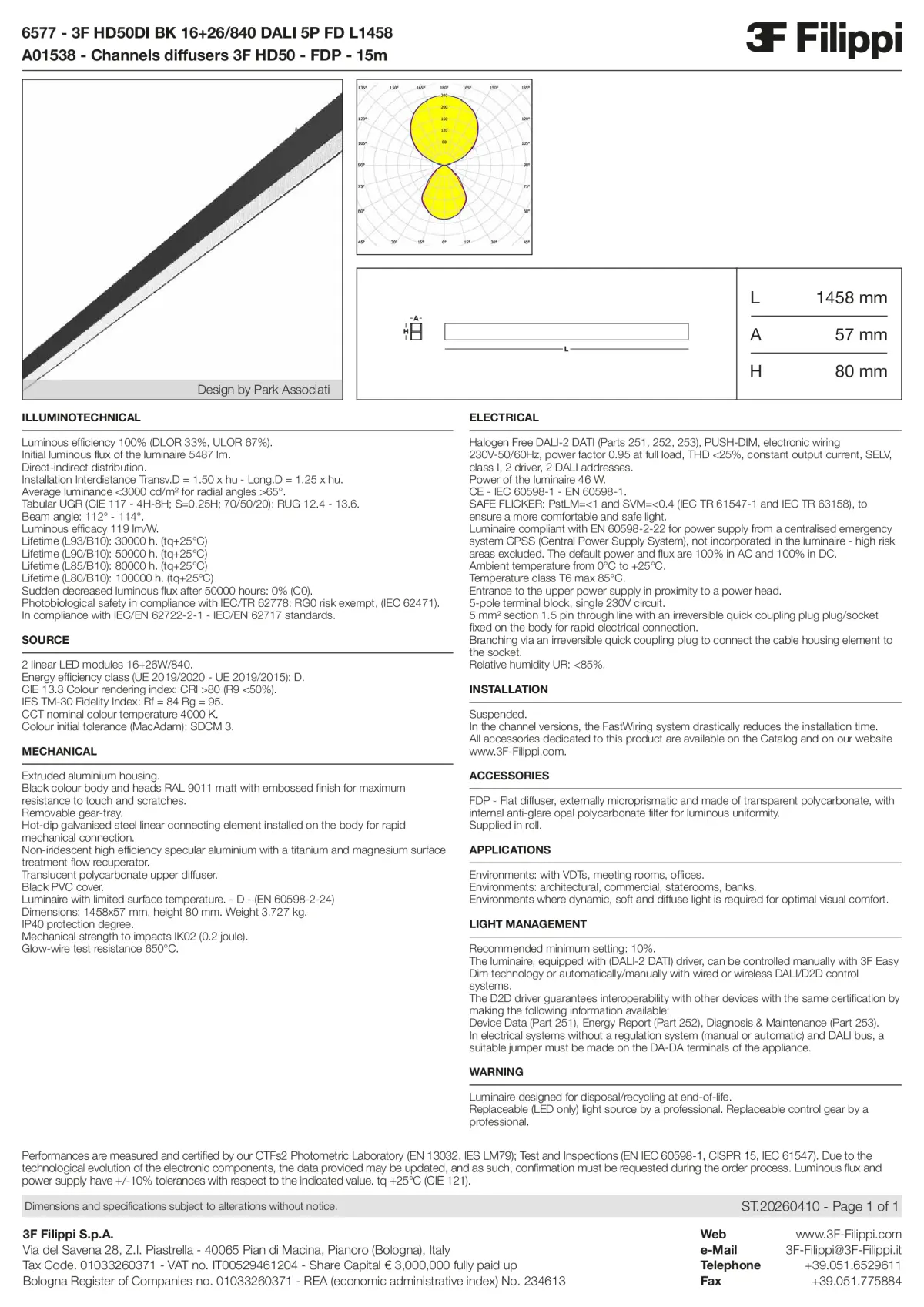 6577+A01538 - 3F HD50DI BK 16+26-840 DALI 5P FD L1458 + FDP - Datasheet - en