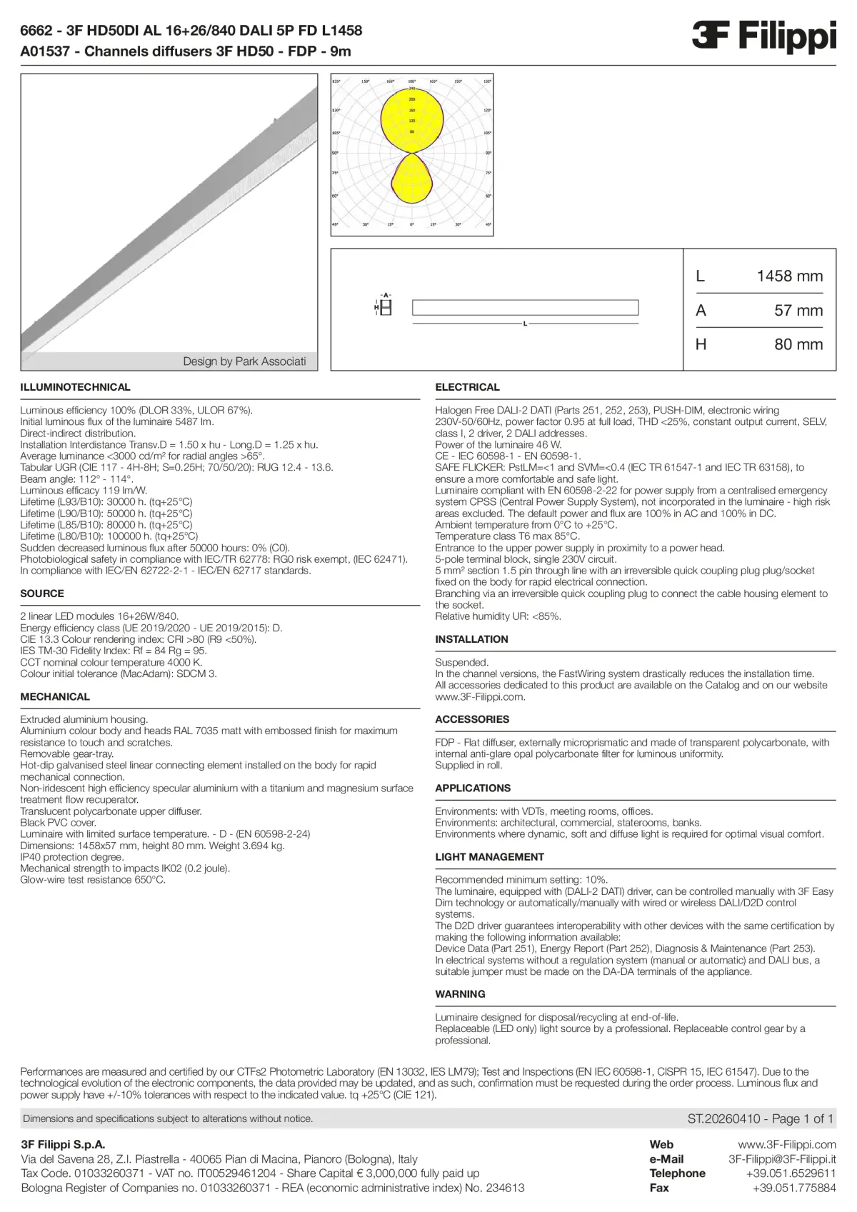 6662+A01537 - 3F HD50DI AL 16+26-840 DALI 5P FD L1458 + FDP - Datasheet - en