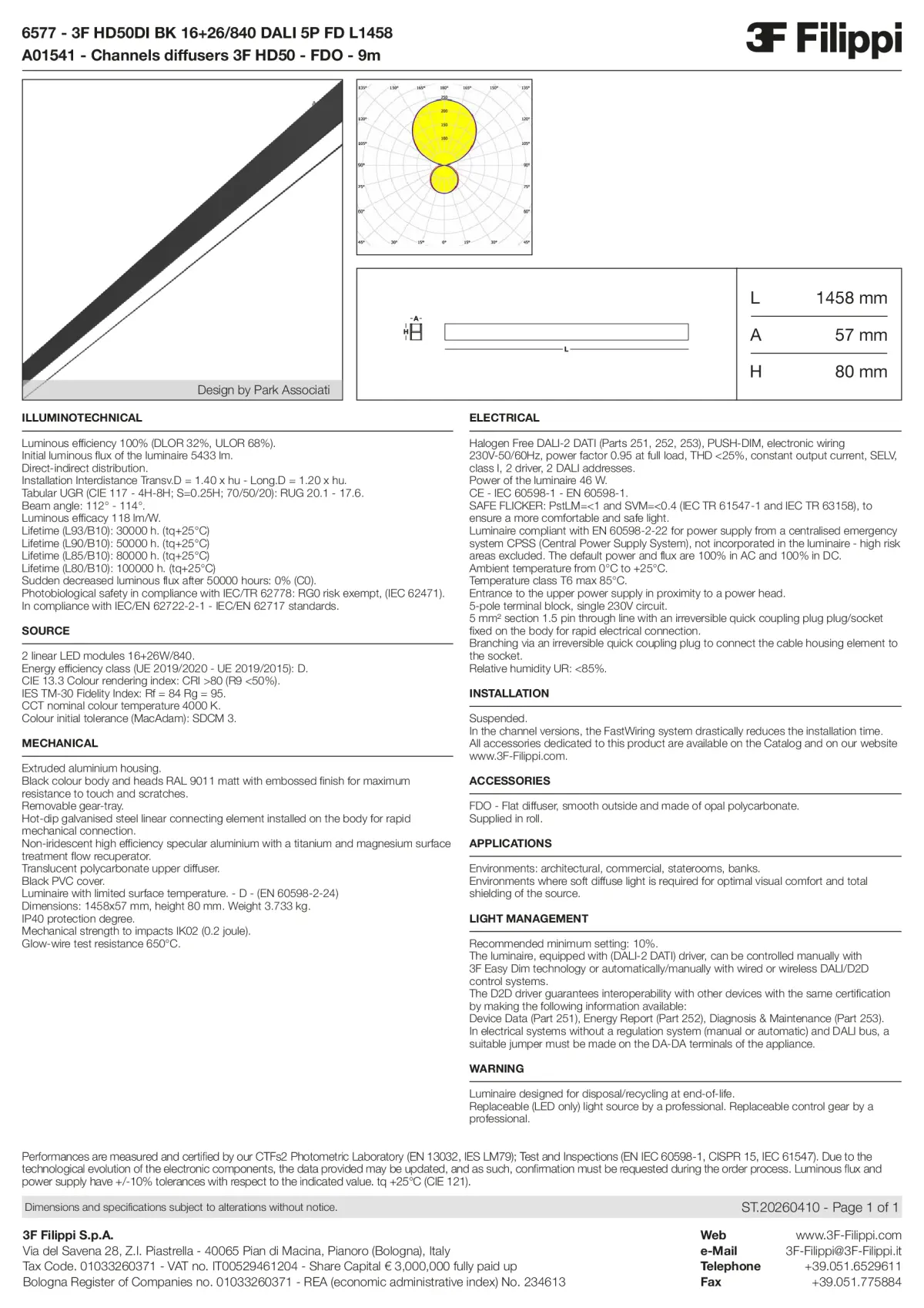 6577+A01541 - 3F HD50DI BK 16+26-840 DALI 5P FD L1458 + FDO - Datasheet - en