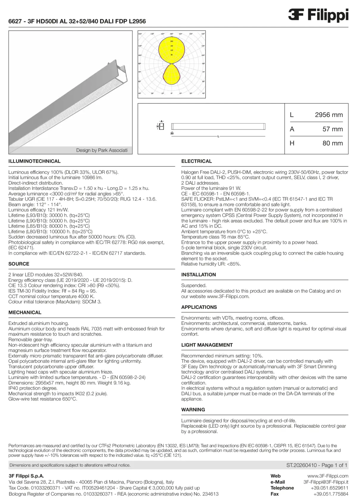 6627 - 3F HD50DI AL 32+52-840 DALI FDP L2956 - Datasheet - en