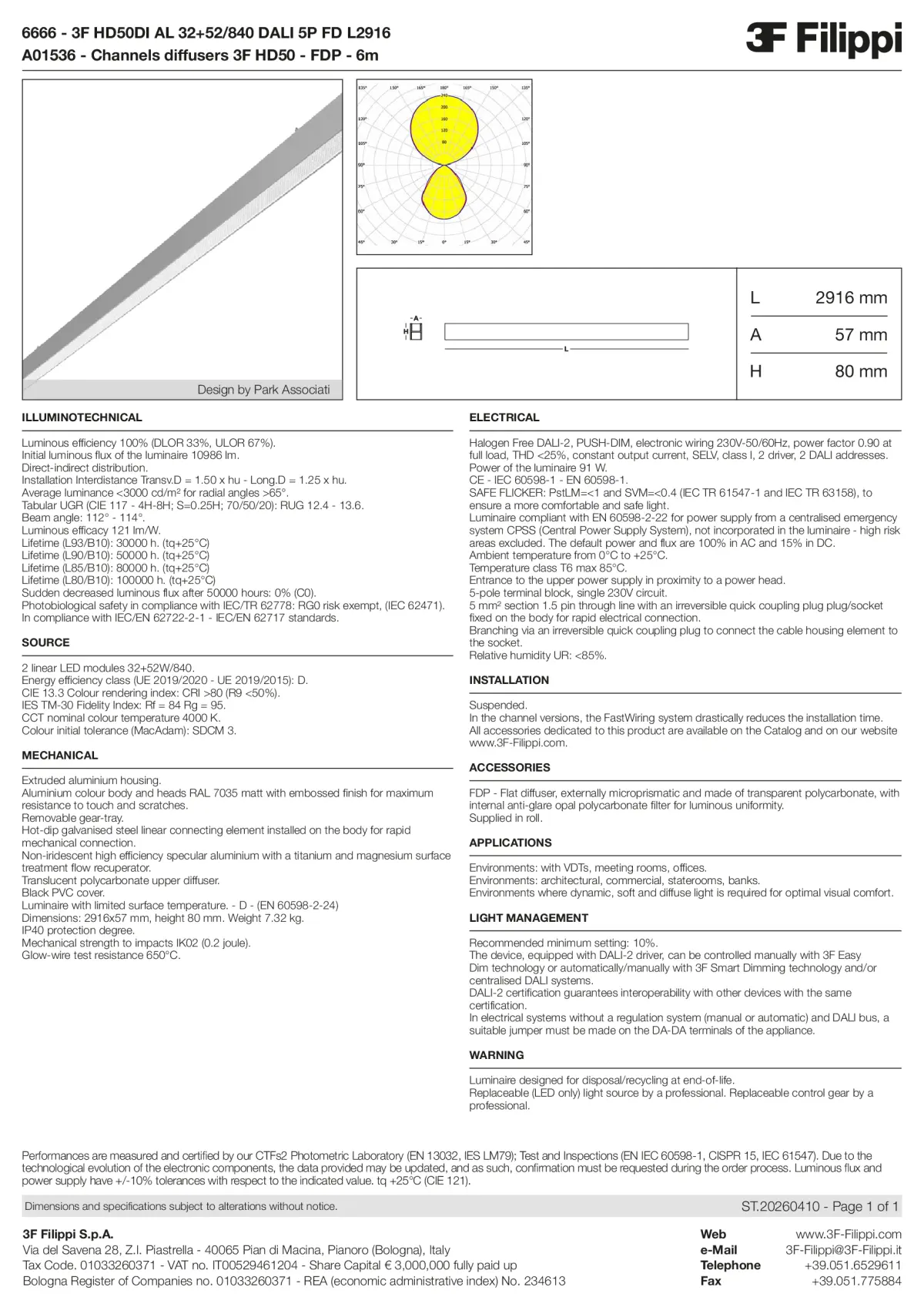 6666+A01536 - 3F HD50DI AL 32+52-840 DALI 5P FD L2916 + FDP - Datasheet - en