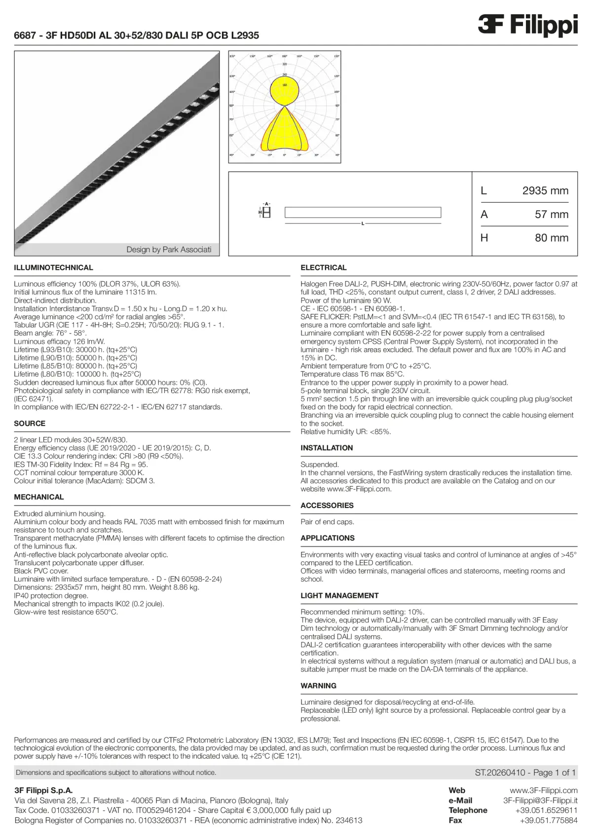 6687 - 3F HD50DI AL 30+52-830 DALI 5P OCB L2935 - Datasheet - en