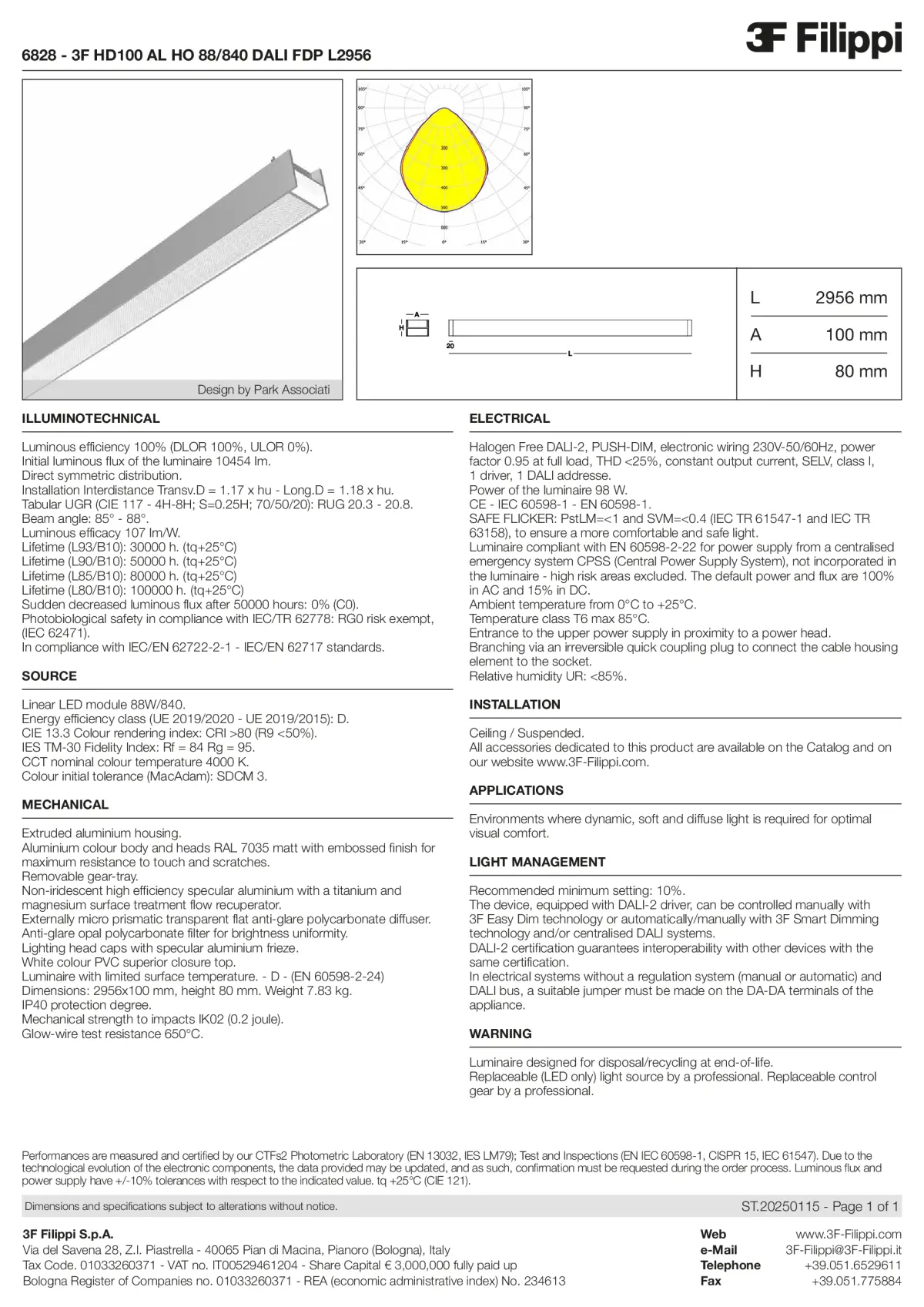 6828 - 3F HD100 AL HO 88-840 DALI FDP L2956 - Datasheet - en
