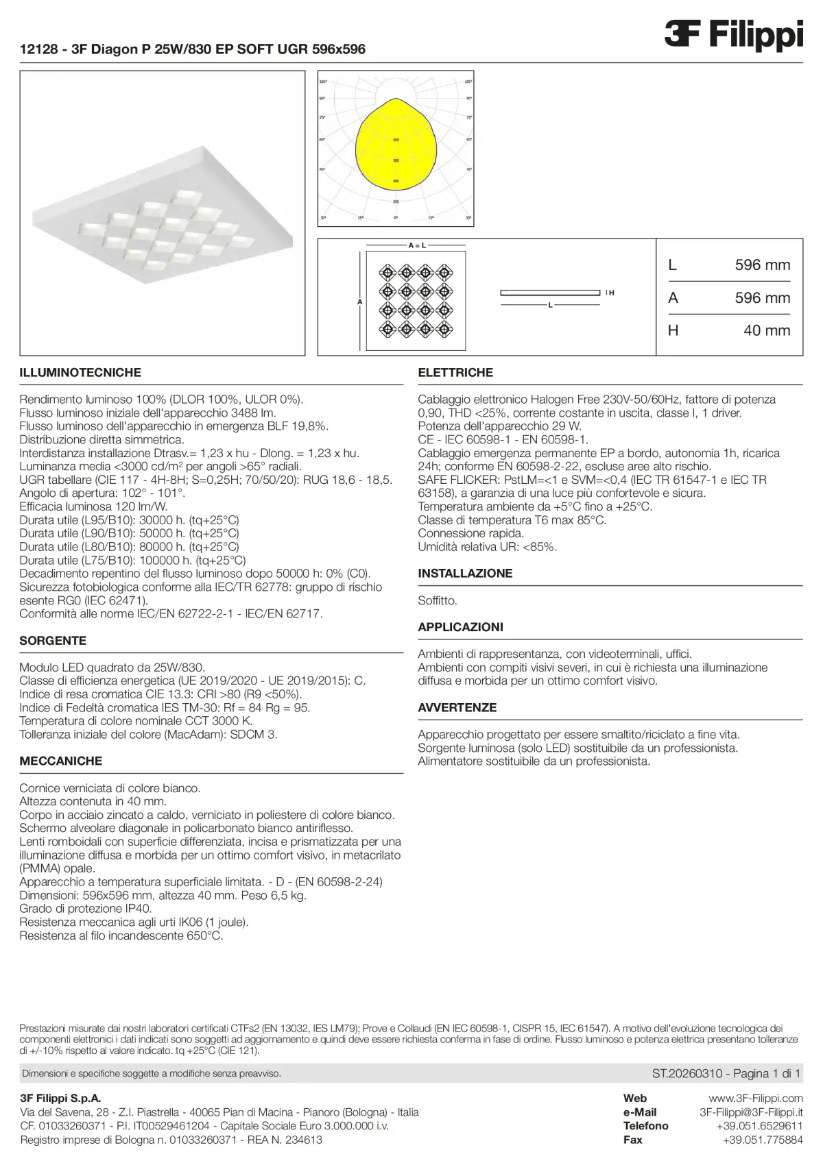 12128 - 3F Diagon P 25W-830 EP SOFT UGR 596x596 - Datasheet - it