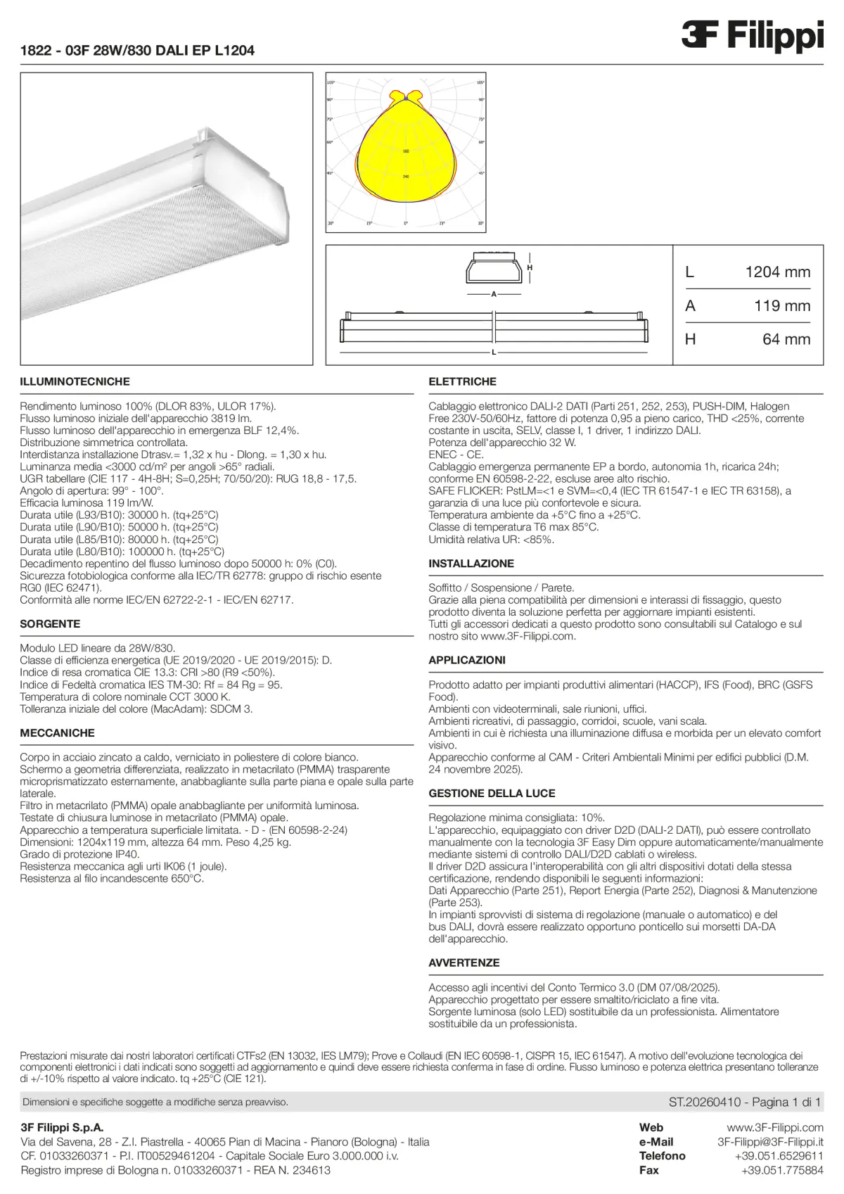 1822 - 03F 28W-830 DALI EP L1204 - Datasheet - it