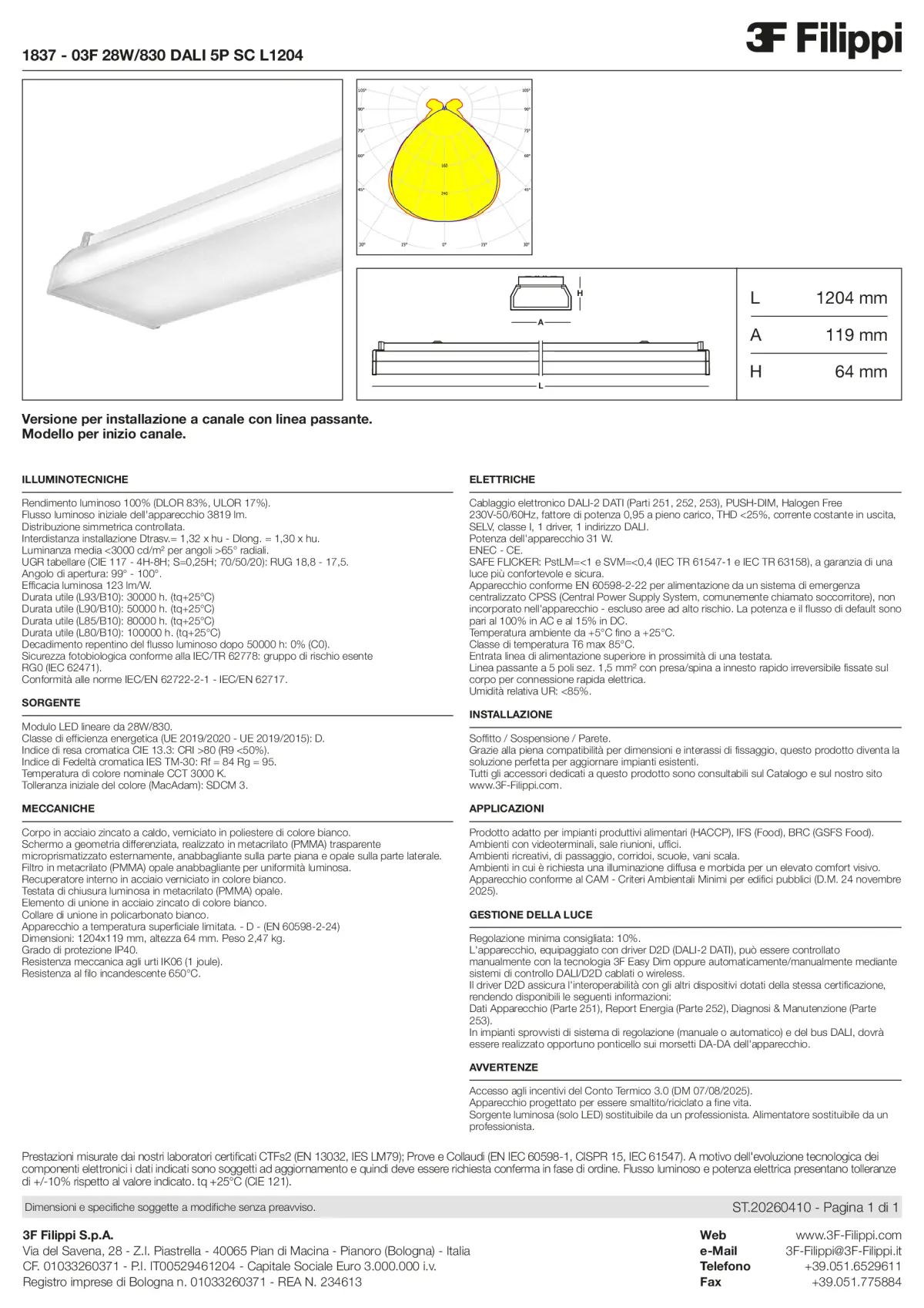 1837 - 03F 28W-830 DALI 5P SC L1204 - Datasheet - it