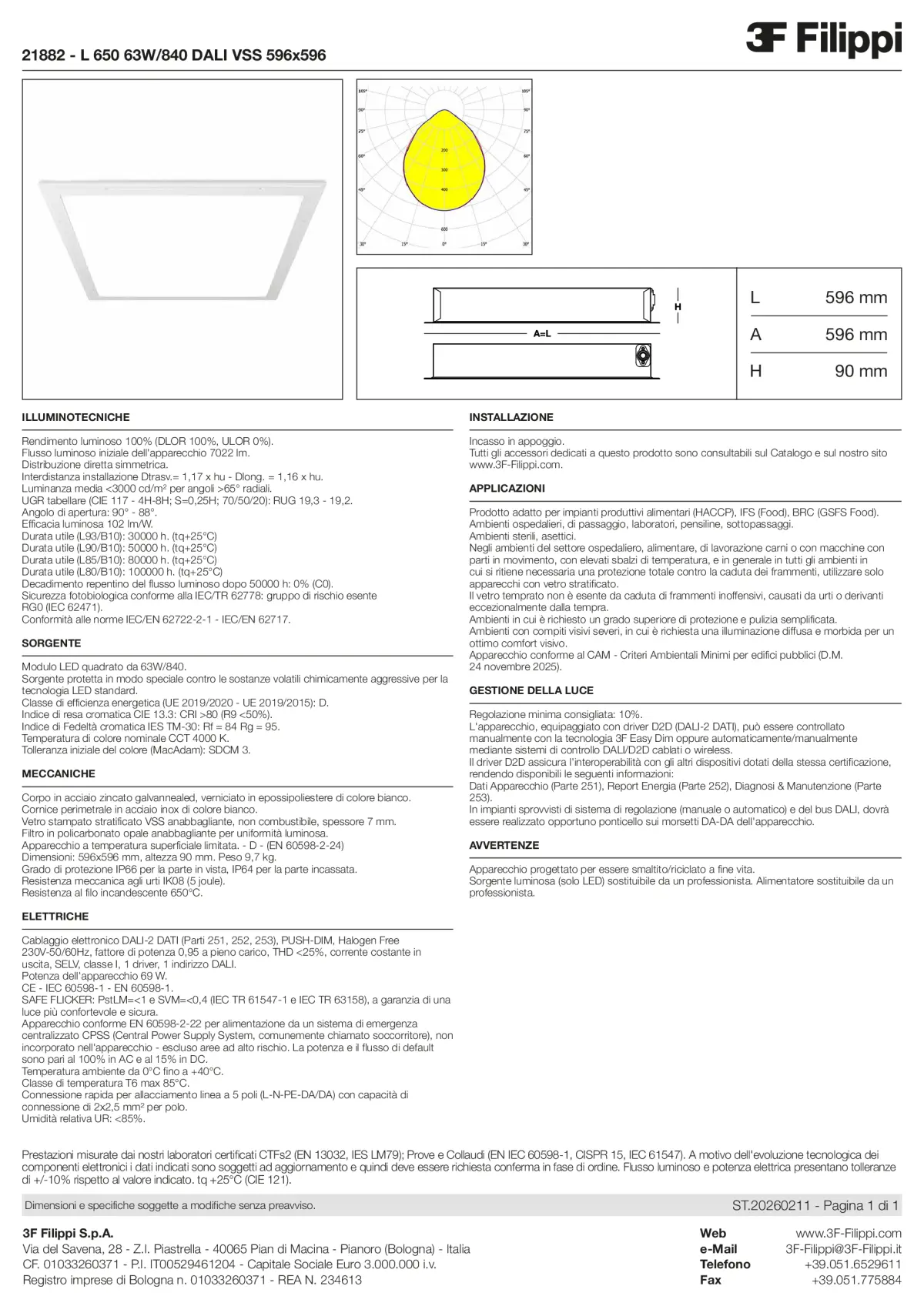 21882 - L 650 63W-840 DALI VSS 596x596 - Datasheet - it