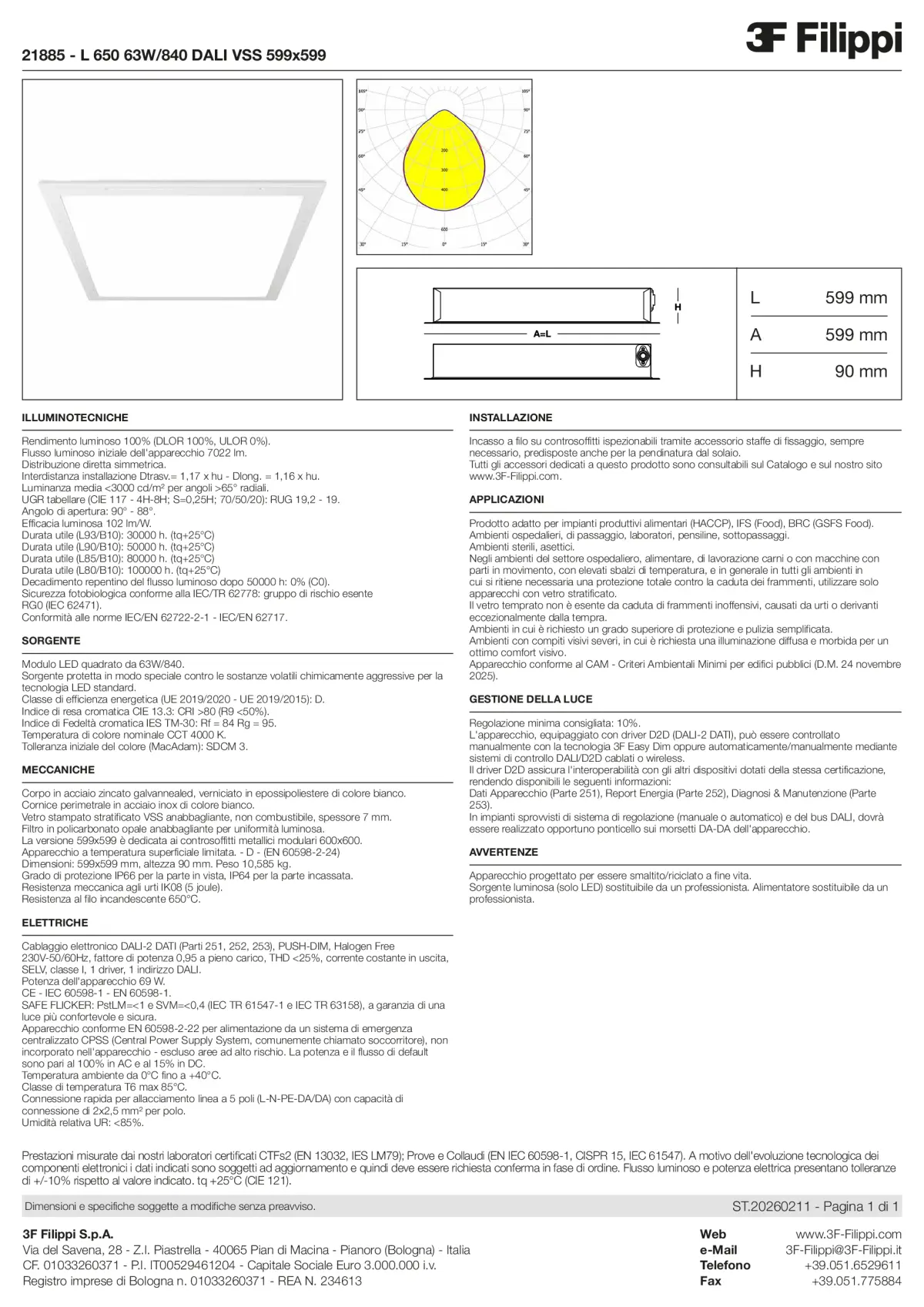 21885 - L 650 63W-840 DALI VSS 599x599 - Datasheet - it
