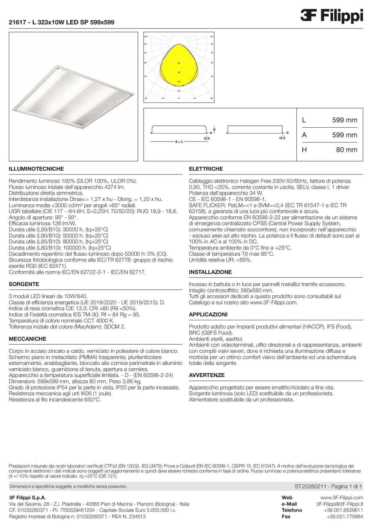 21617 - L 323x10W LED SP 599x599 - Datasheet - it