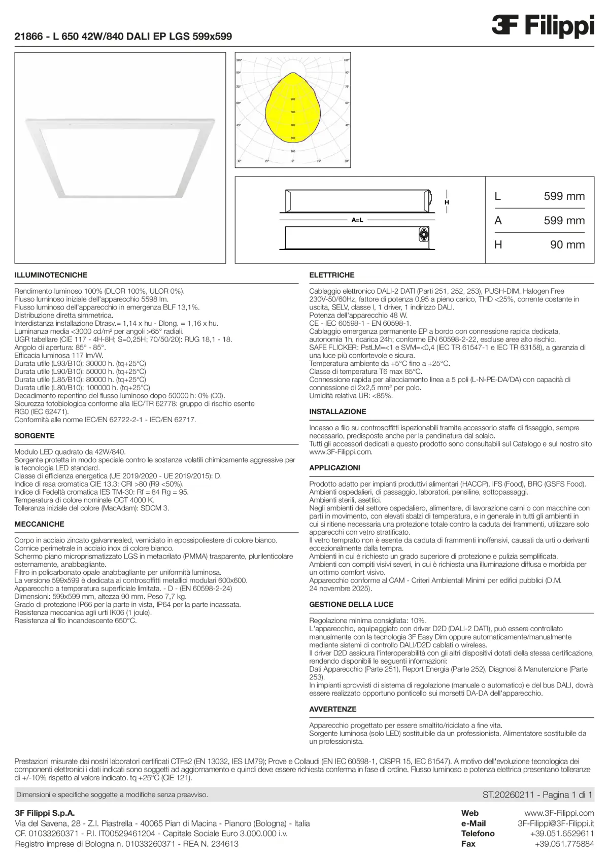 21866 - L 650 42W-840 DALI EP LGS 599x599 - Datasheet - it