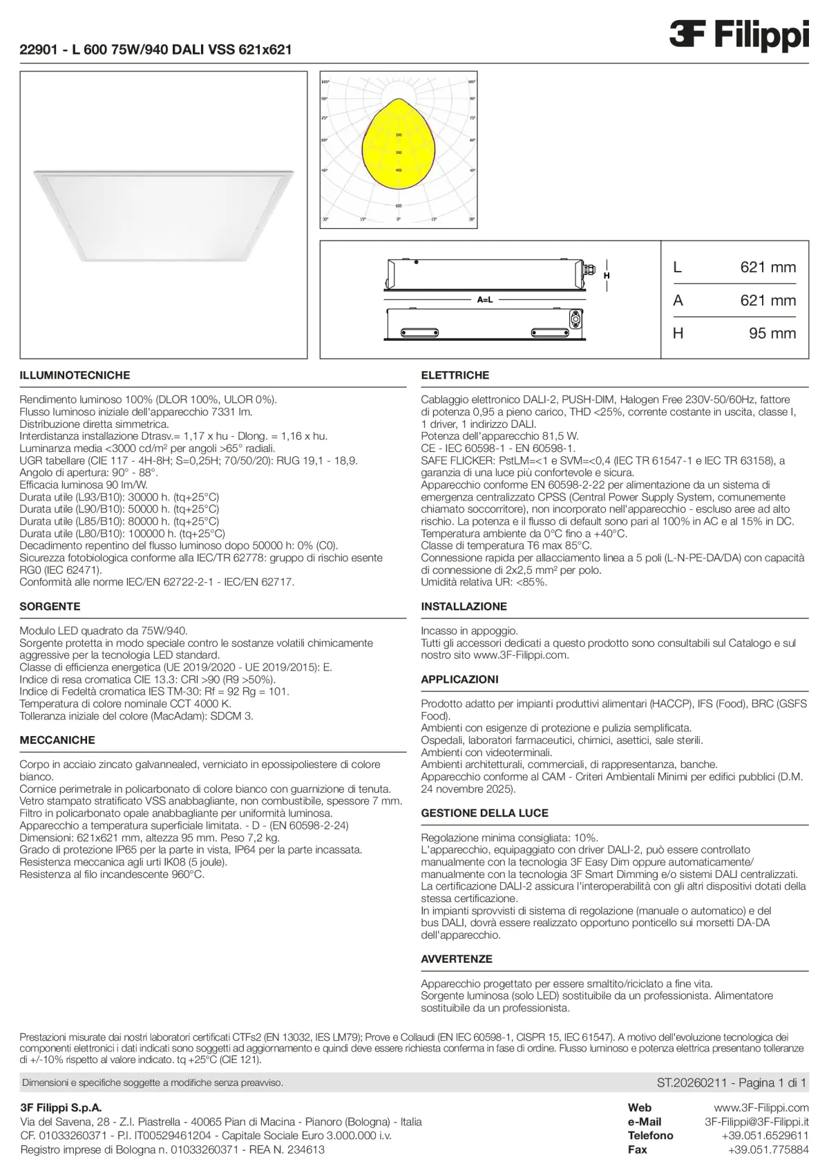 22901 - L 600 75W-940 DALI VSS 621x621 - Datasheet - it