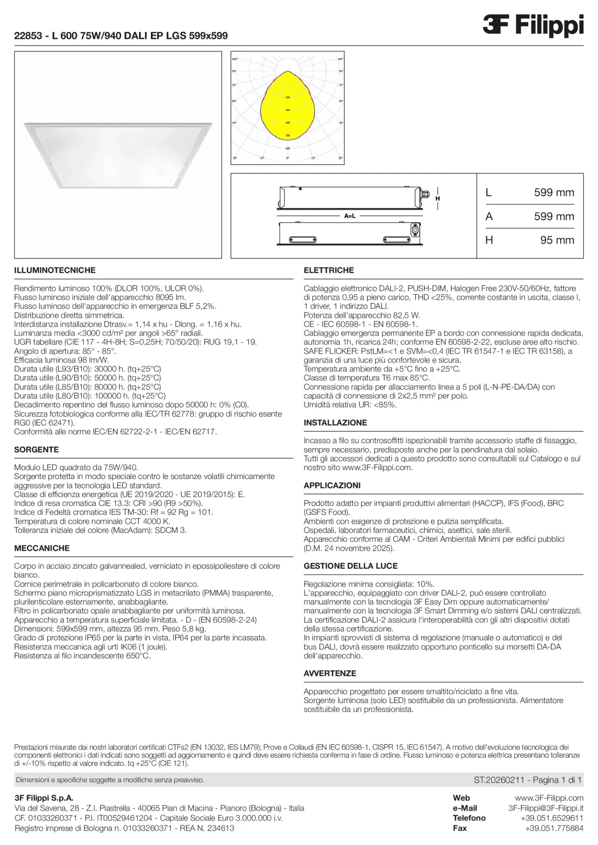 22853 - L 600 75W-940 DALI EP LGS 599x599 - Datasheet - it
