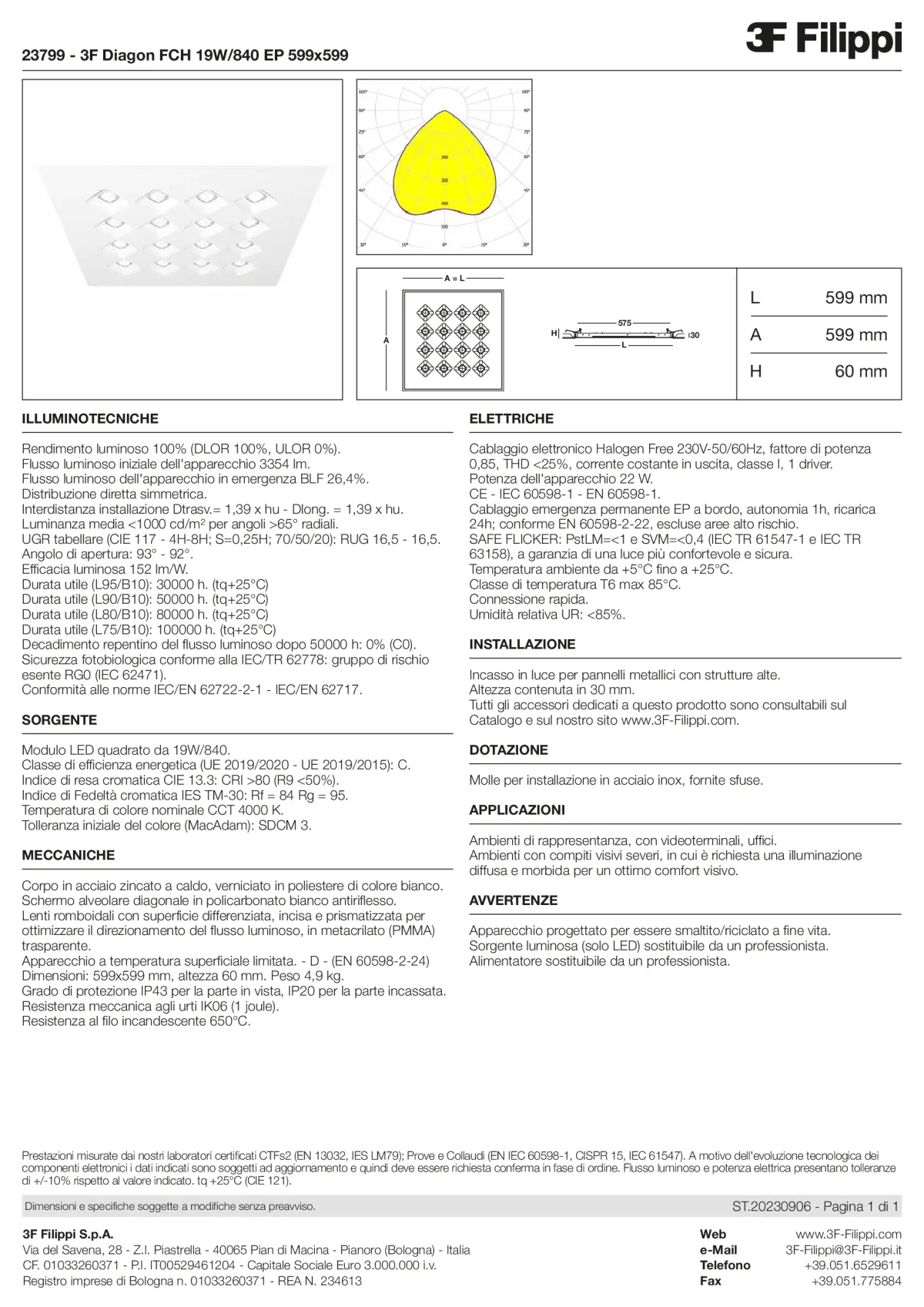 23799 - 3F Diagon FCH 19W-840 EP 599x599 - Datasheet - it