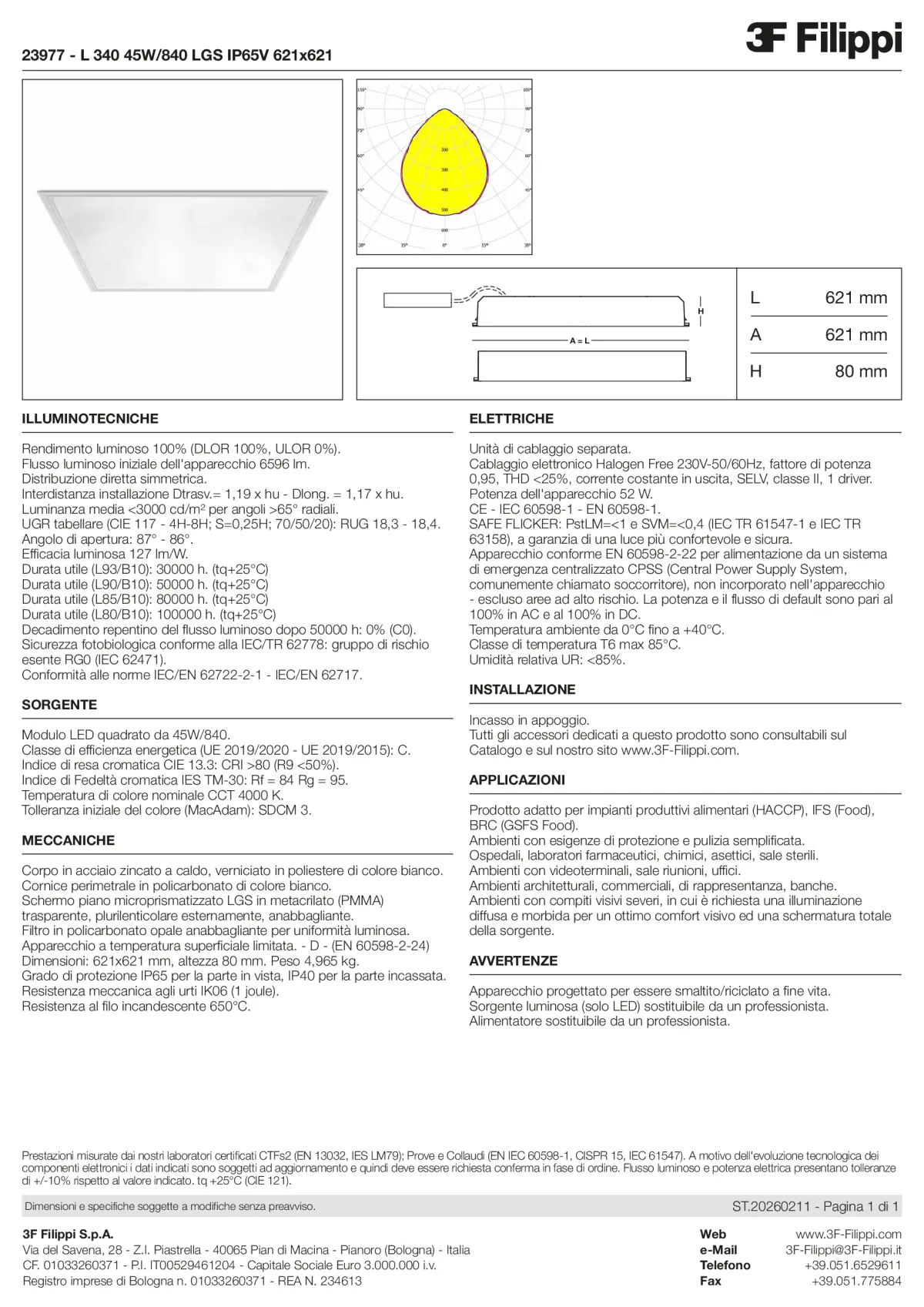 23977 - L 340 45W-840 LGS IP65V 621x621 - Datasheet - it