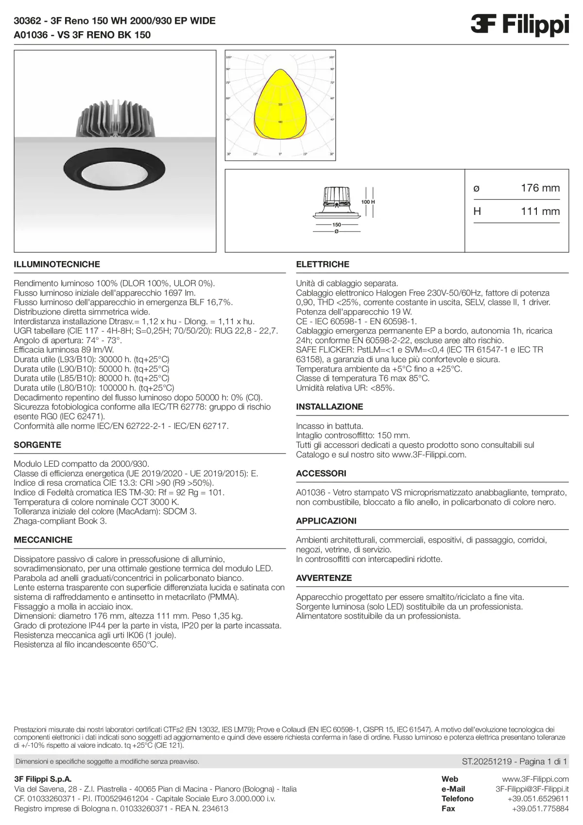 30362+A01036 - 3F Reno 150 WH 2000-930 EP WIDE + VS BK - Datasheet - it