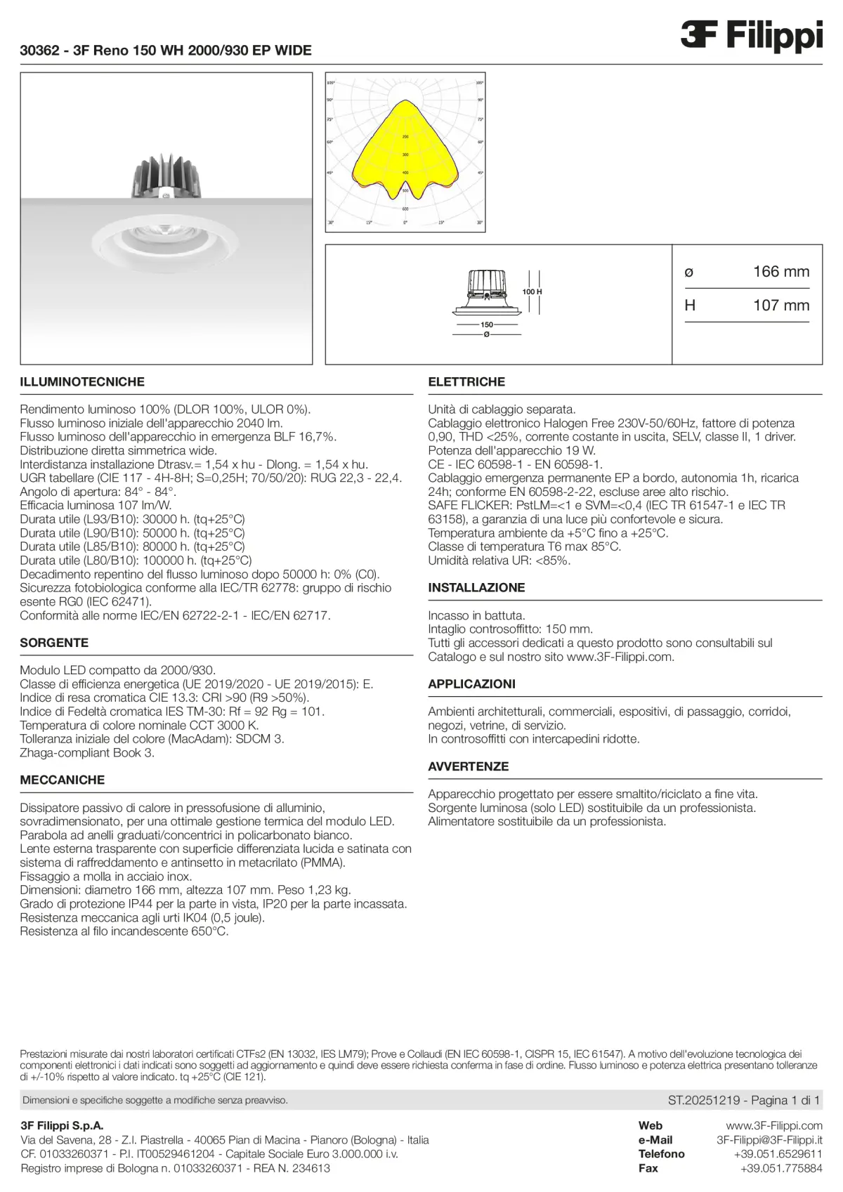 30362 - 3F Reno 150 WH 2000-930 EP WIDE - Datasheet - it