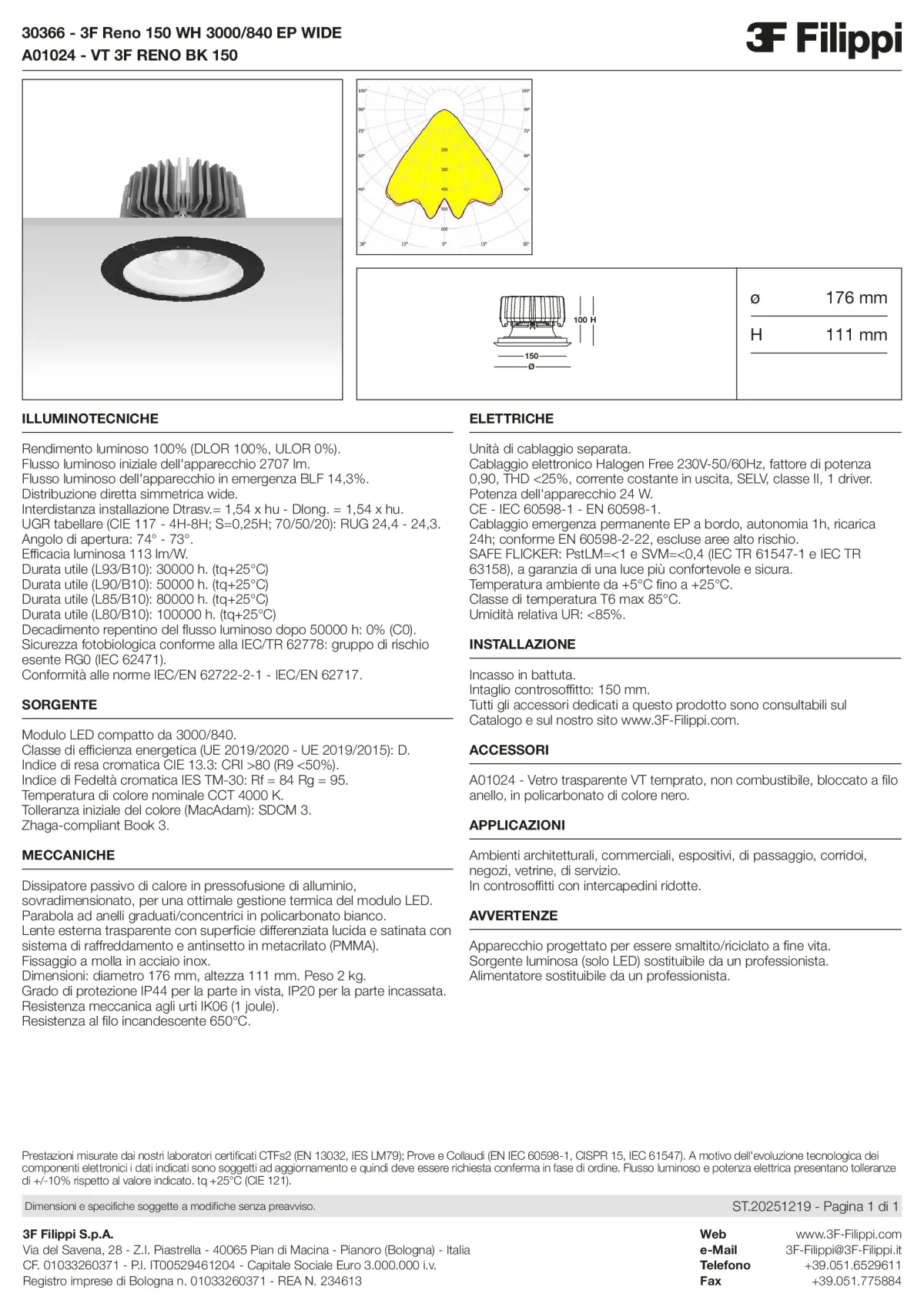 30366+A01024 - 3F Reno 150 WH 3000-840 EP WIDE + VT BK - Datasheet - it