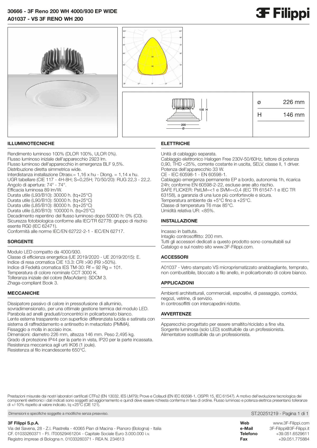 30666+A01037 - 3F Reno 200 WH 4000-930 EP WIDE + VS WH - Datasheet - it