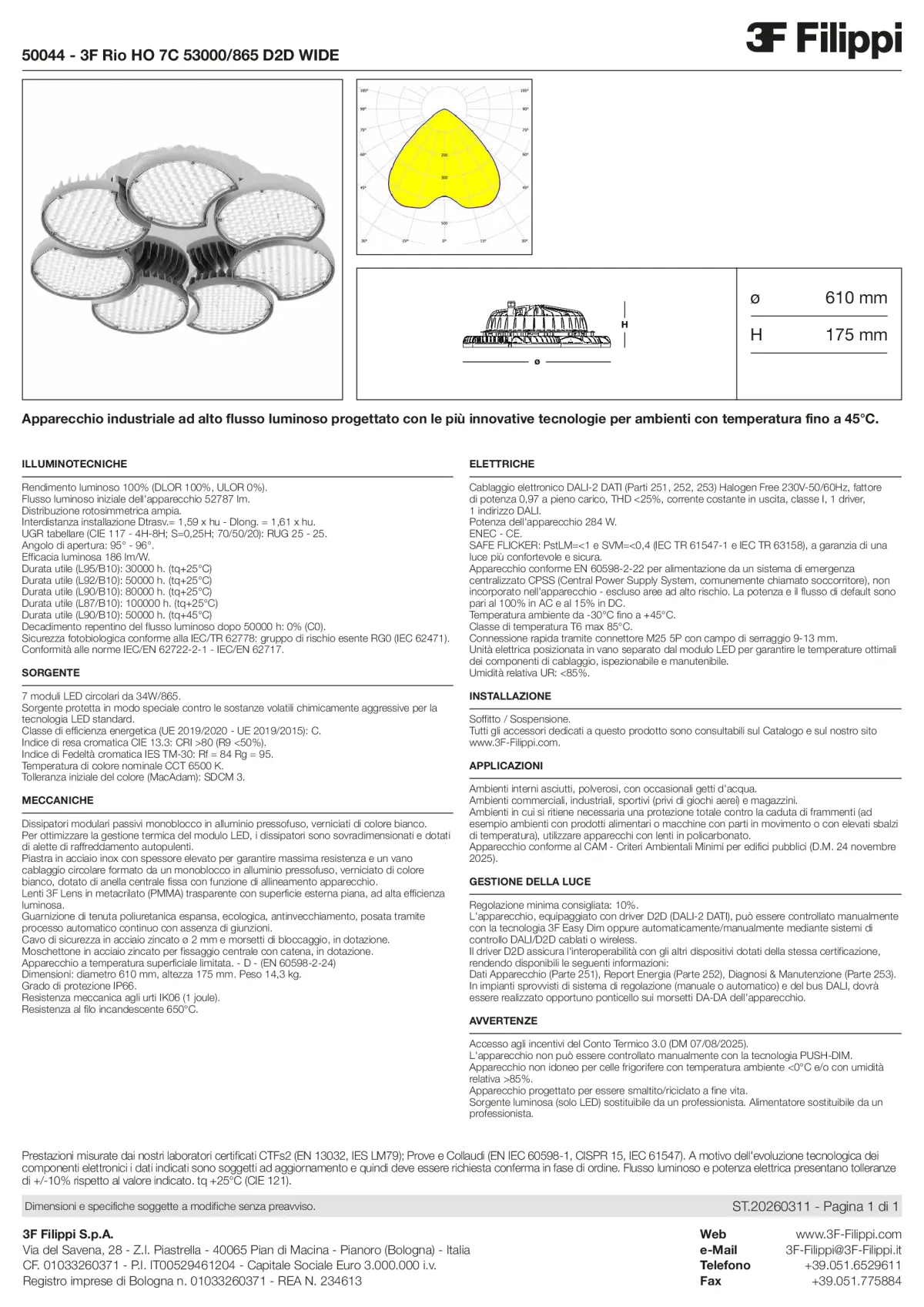 50044 - 3F Rio HO 7C 53000-865 D2D WIDE - Datasheet - it