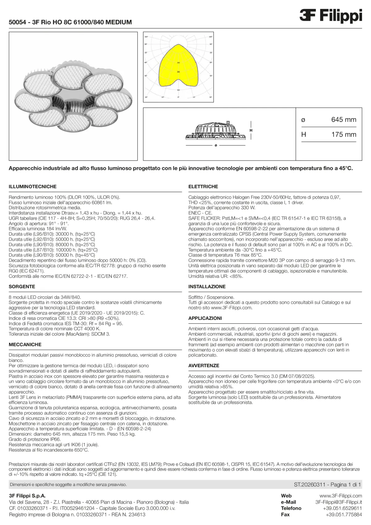 50054 - 3F Rio HO 8C 61000-840 MEDIUM - Datasheet - it