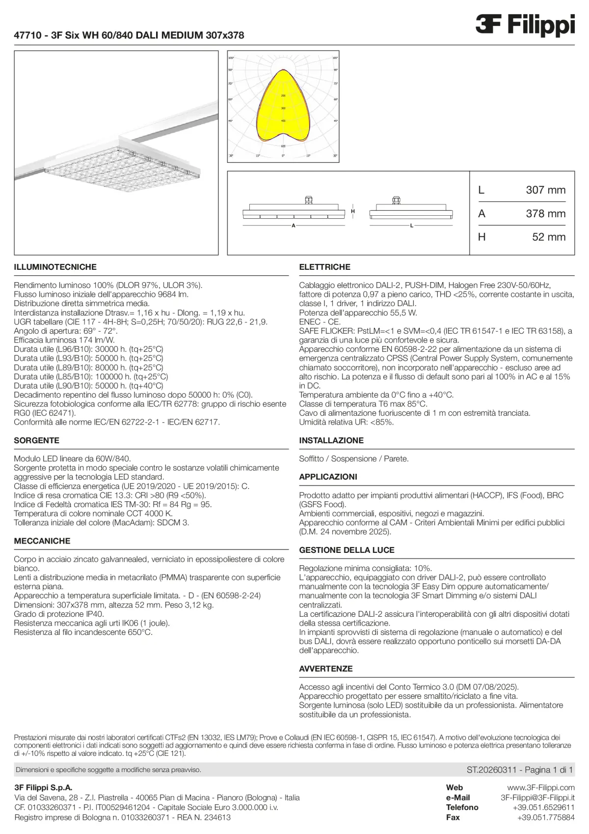 47710 - 3F Six WH 60-840 DALI MEDIUM 307x378 - Datasheet - it