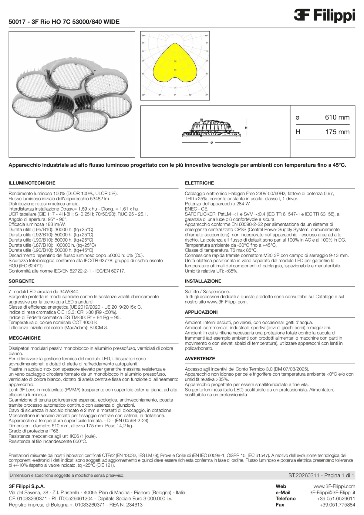 50017 - 3F Rio HO 7C 53000-840 WIDE - Datasheet - it