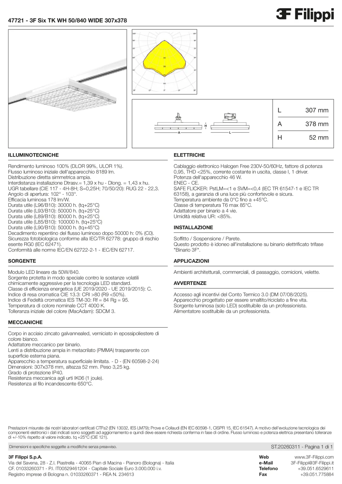 47721 - 3F Six TK WH 50-840 WIDE 307x378 - Datasheet - it