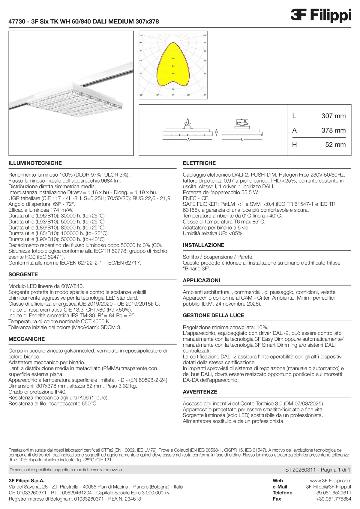 47730 - 3F Six TK WH 60-840 DALI MEDIUM 307x378 - Datasheet - it