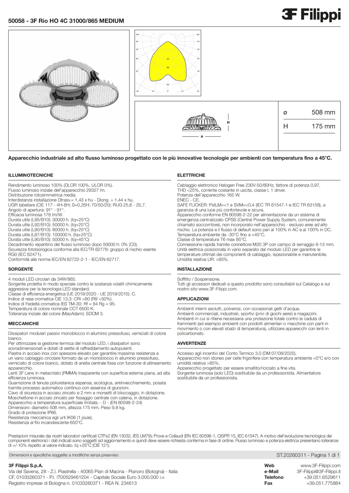 50058 - 3F Rio HO 4C 31000-865 MEDIUM - Datasheet - it