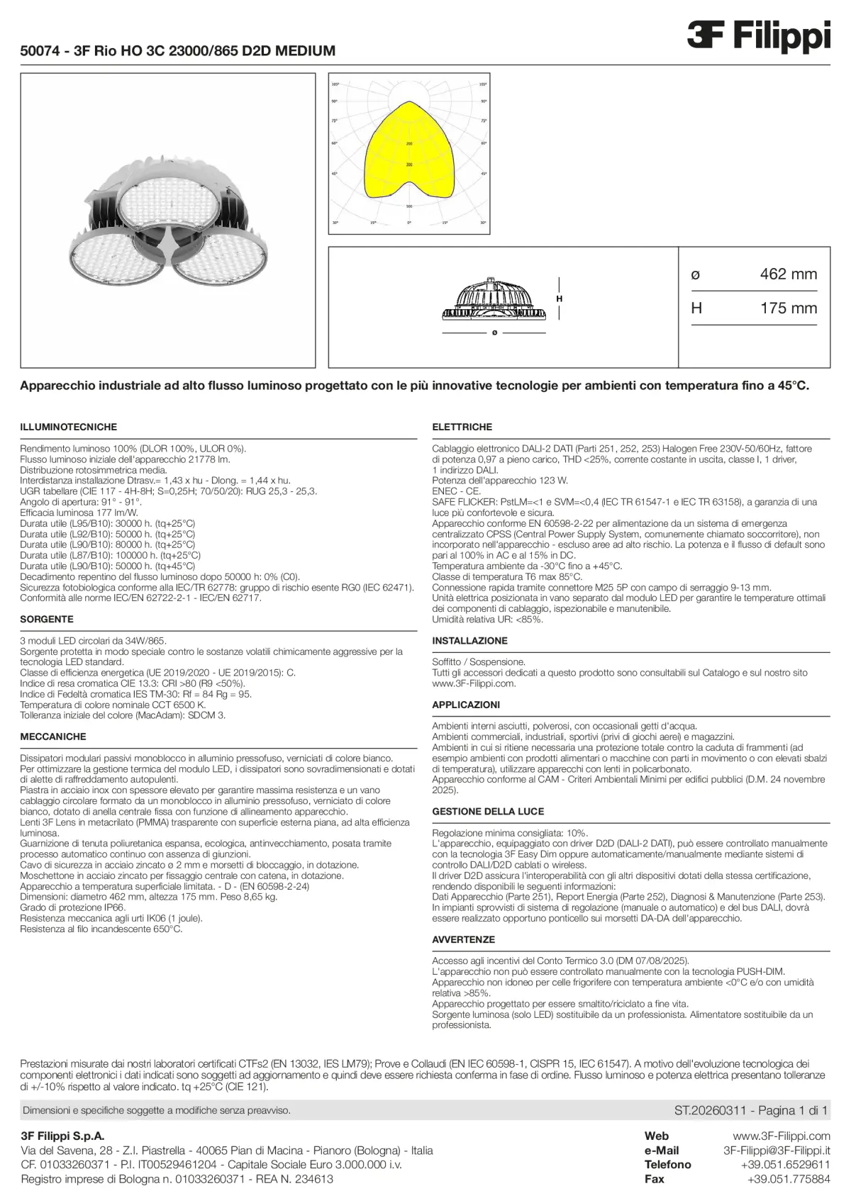 50074 - 3F Rio HO 3C 23000-865 D2D MEDIUM - Datasheet - it