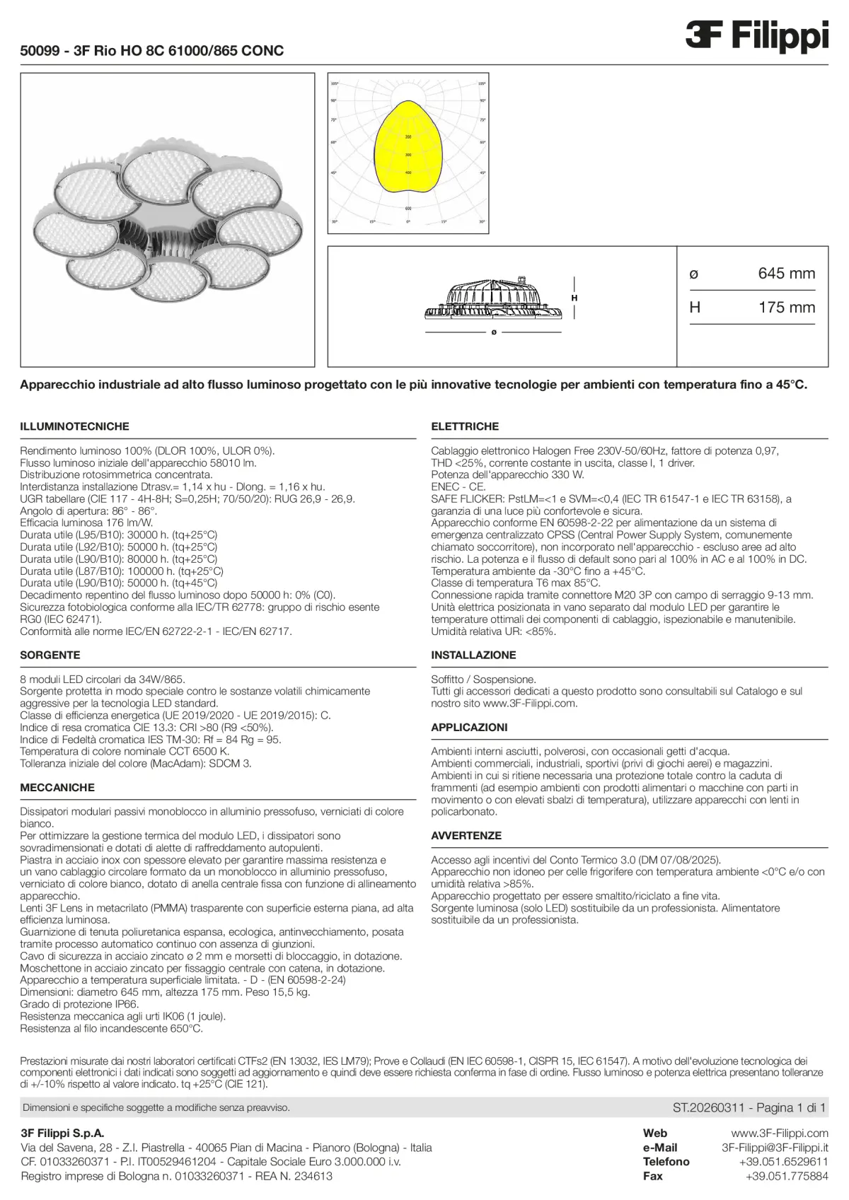 50099 - 3F Rio HO 8C 61000-865 CONC - Datasheet - it