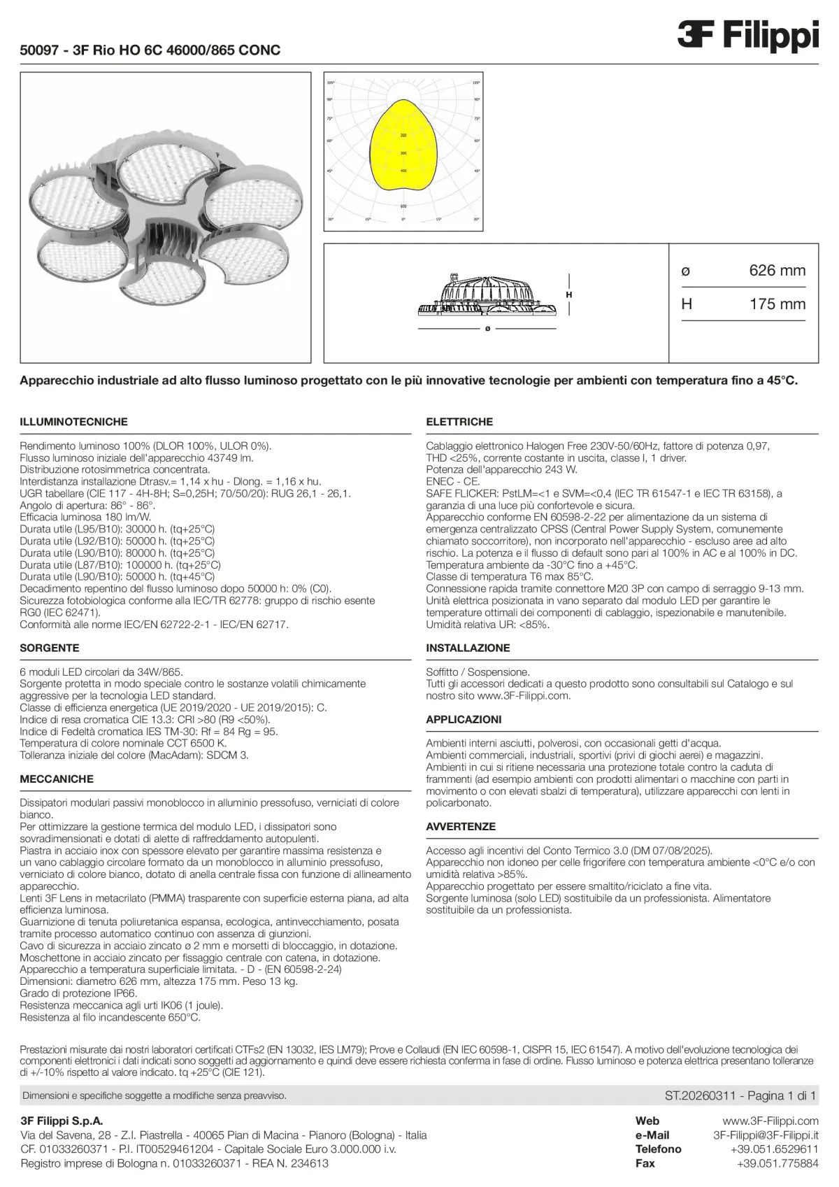 50097 - 3F Rio HO 6C 46000-865 CONC - Datasheet - it