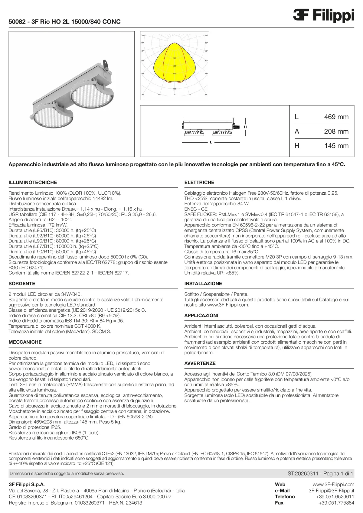 50082 - 3F Rio HO 2L 15000-840 CONC - Datasheet - it