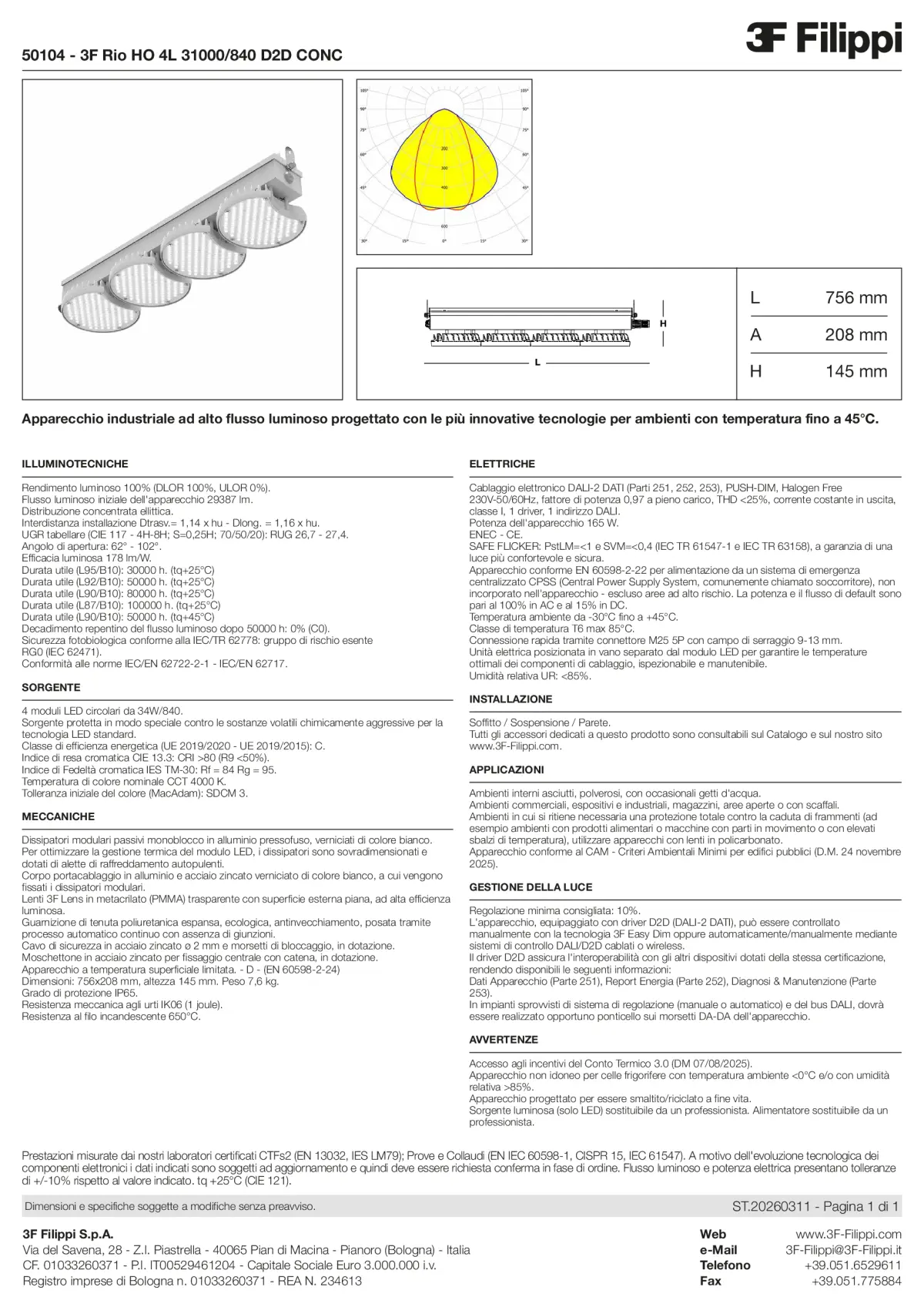 50104 - 3F Rio HO 4L 31000-840 D2D CONC - Datasheet - it