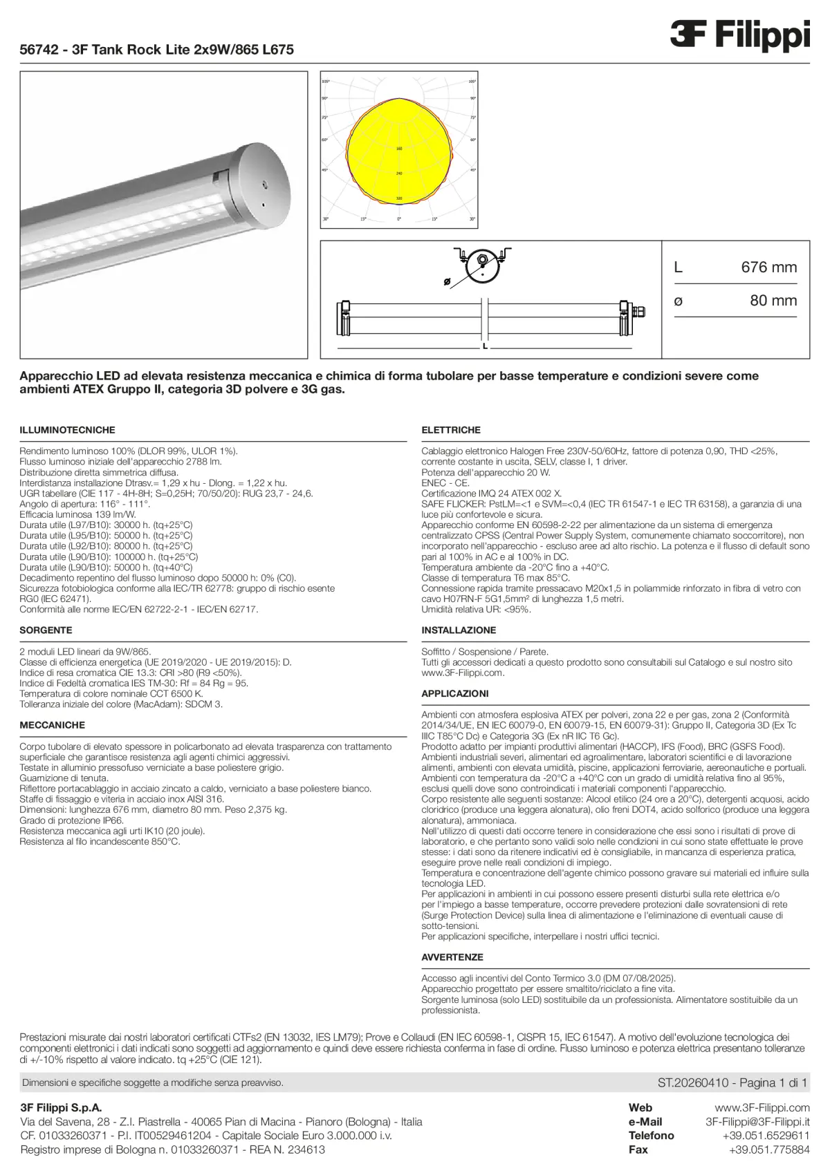 56742 - 3F Tank Rock Lite 2x9W-865 L675 - Datasheet - it