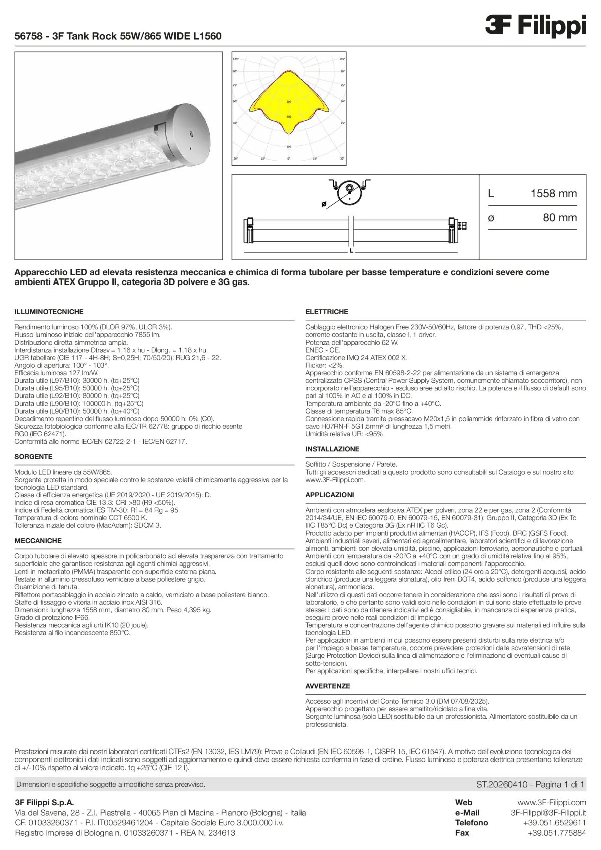 56758 - 3F Tank Rock 55W-865 WIDE L1560 - Datasheet - it