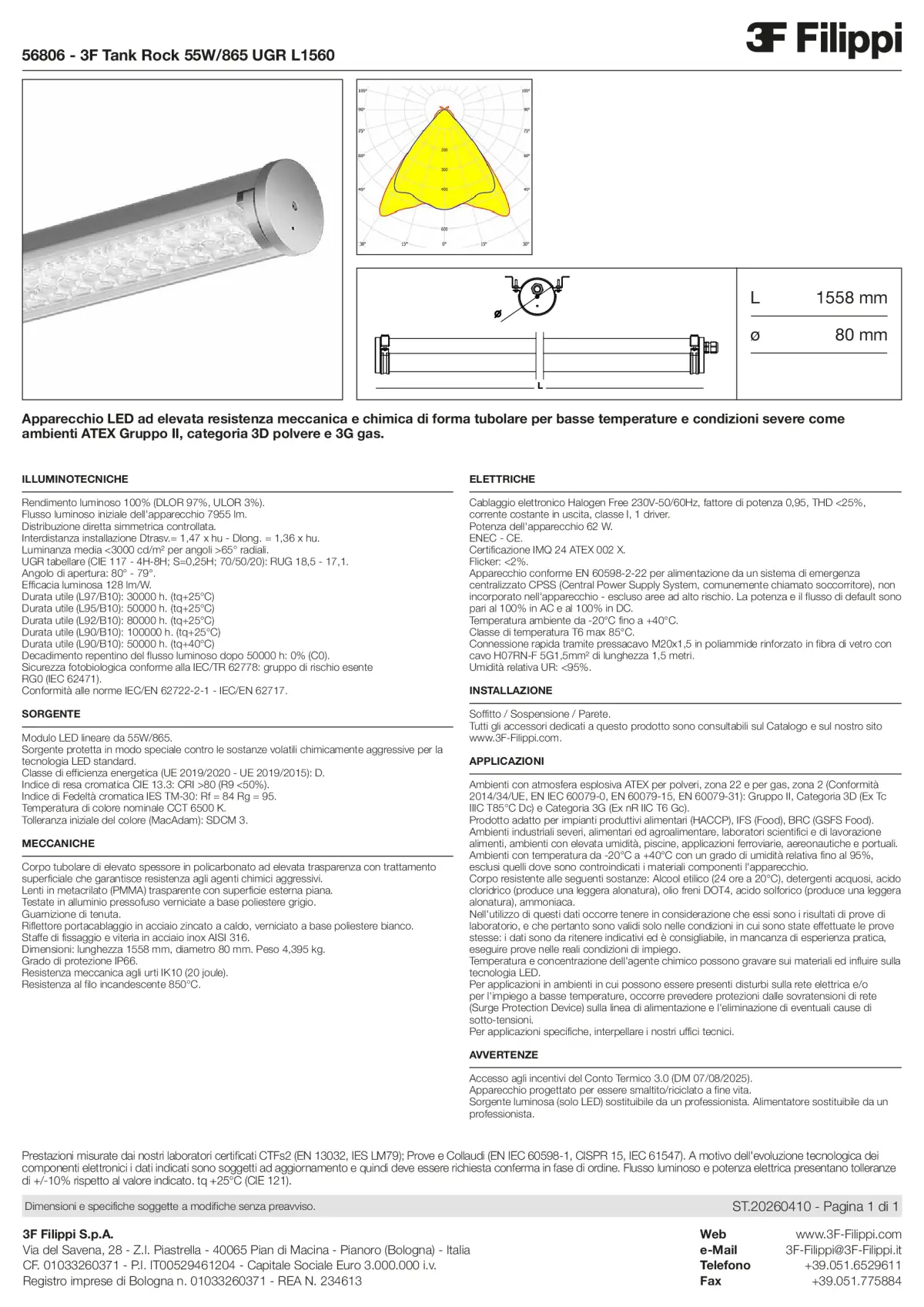 56806 - 3F Tank Rock 55W-865 UGR L1560 - Datasheet - it