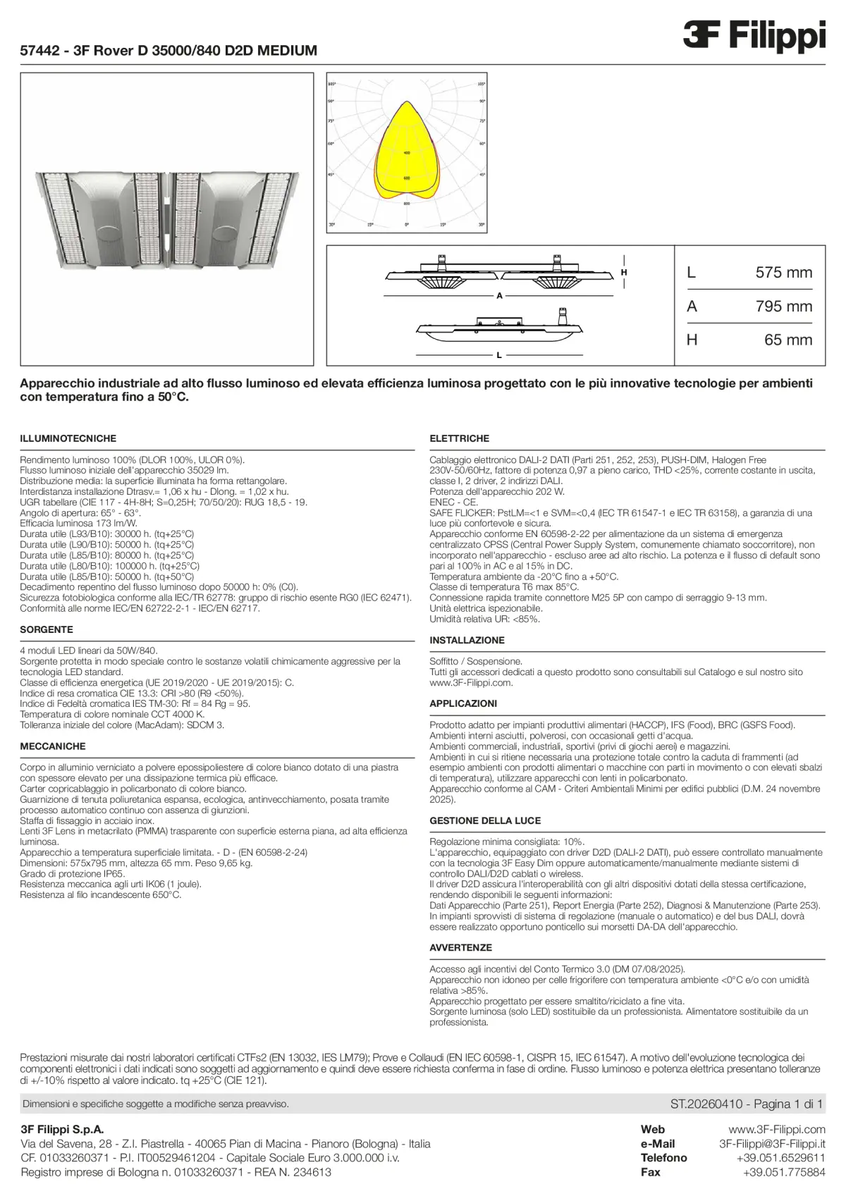 57442 - 3F Rover D 35000-840 D2D MEDIUM - Datasheet - it
