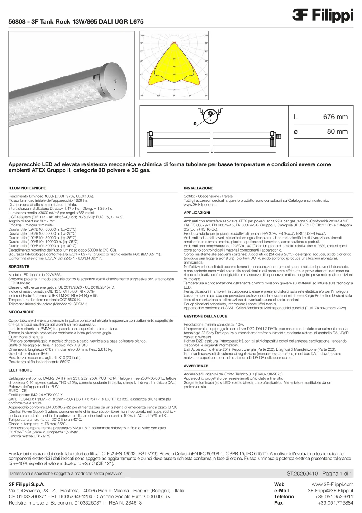 56808 - 3F Tank Rock 13W-865 DALI UGR L675 - Datasheet - it